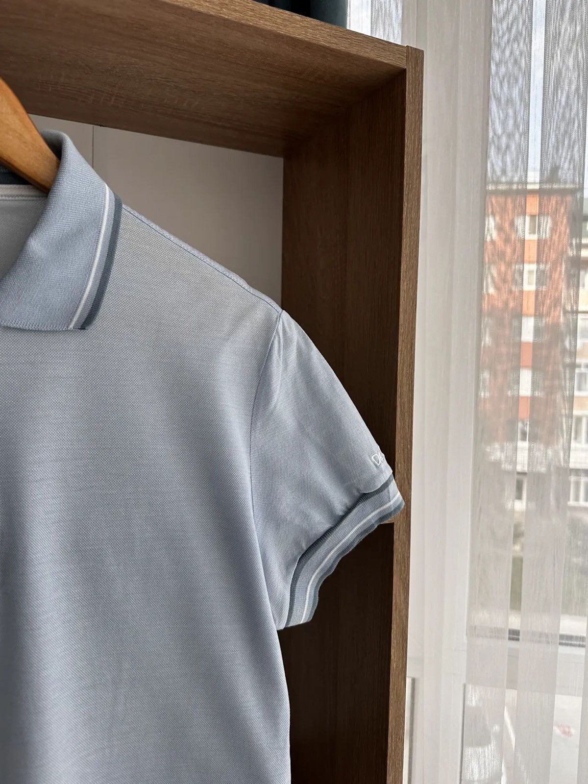 Vintage Dolce & Gabanna Blue Luxury Lightweight Polo Shirt