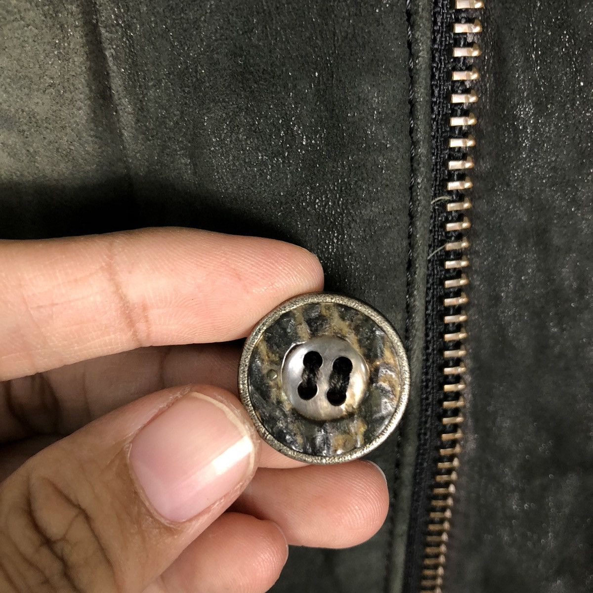 Issey Miyake 🔥Vintage Genuine Biker Leather Jacket Ball Basic Japan Size US M / EU 48-50 / 2 - 18 Thumbnail