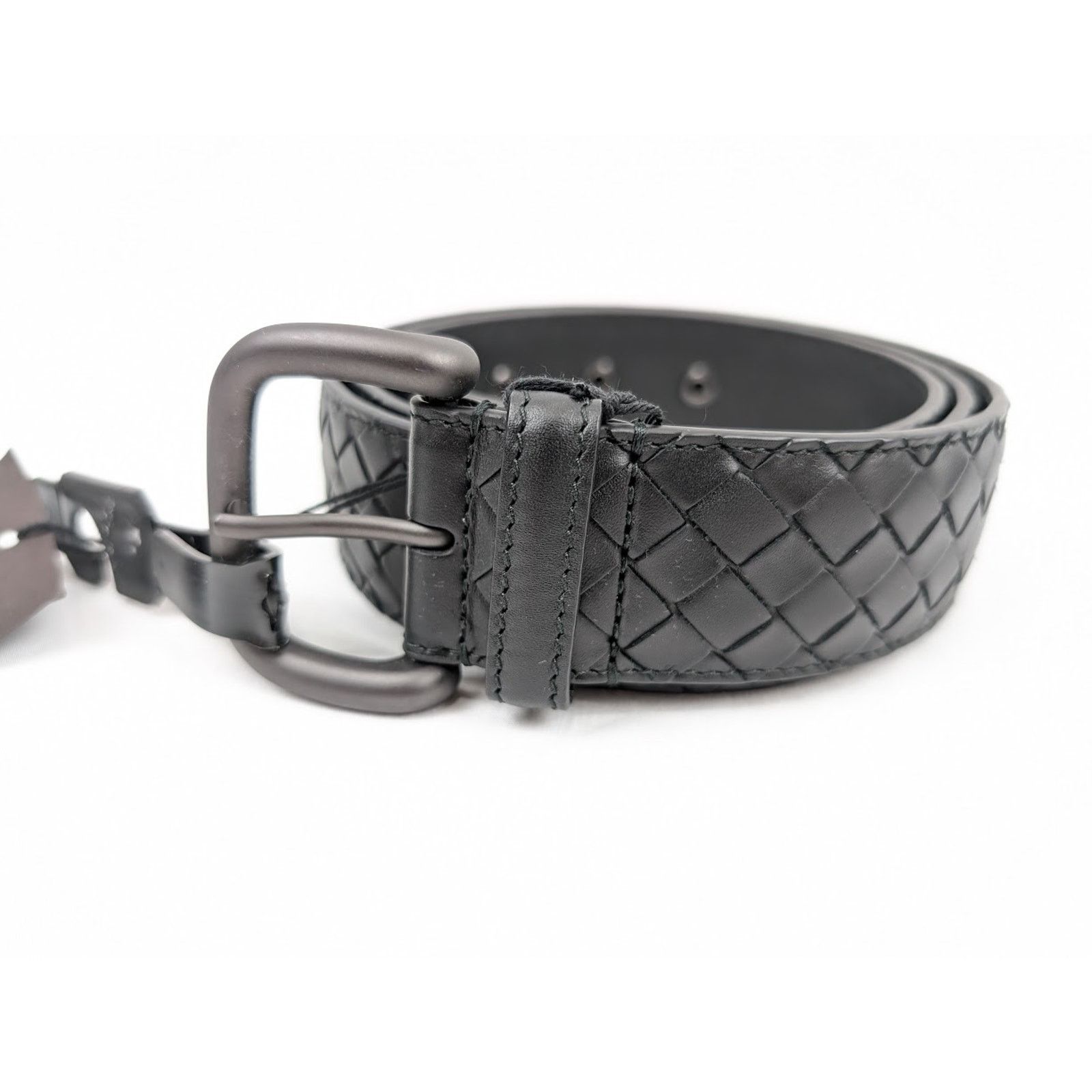 Bottega Veneta o1rshd1 Size: 105 / Intrecciato Belt in Black Size 40 - 5 Thumbnail