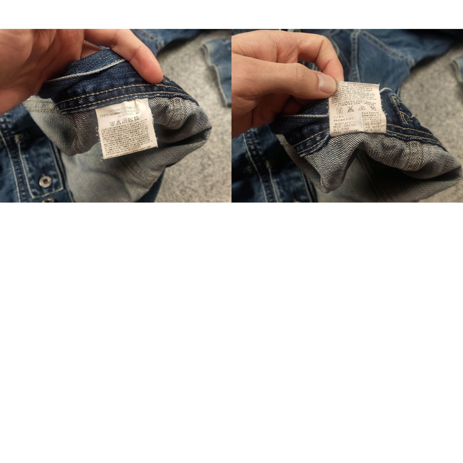 Diesel VINTAGE Diesel Gregg Denim Jacket L Men Blue 90s Y2K Style Pocket Button Armor? Size US L / EU 52-54 / 3 - 9 Thumbnail