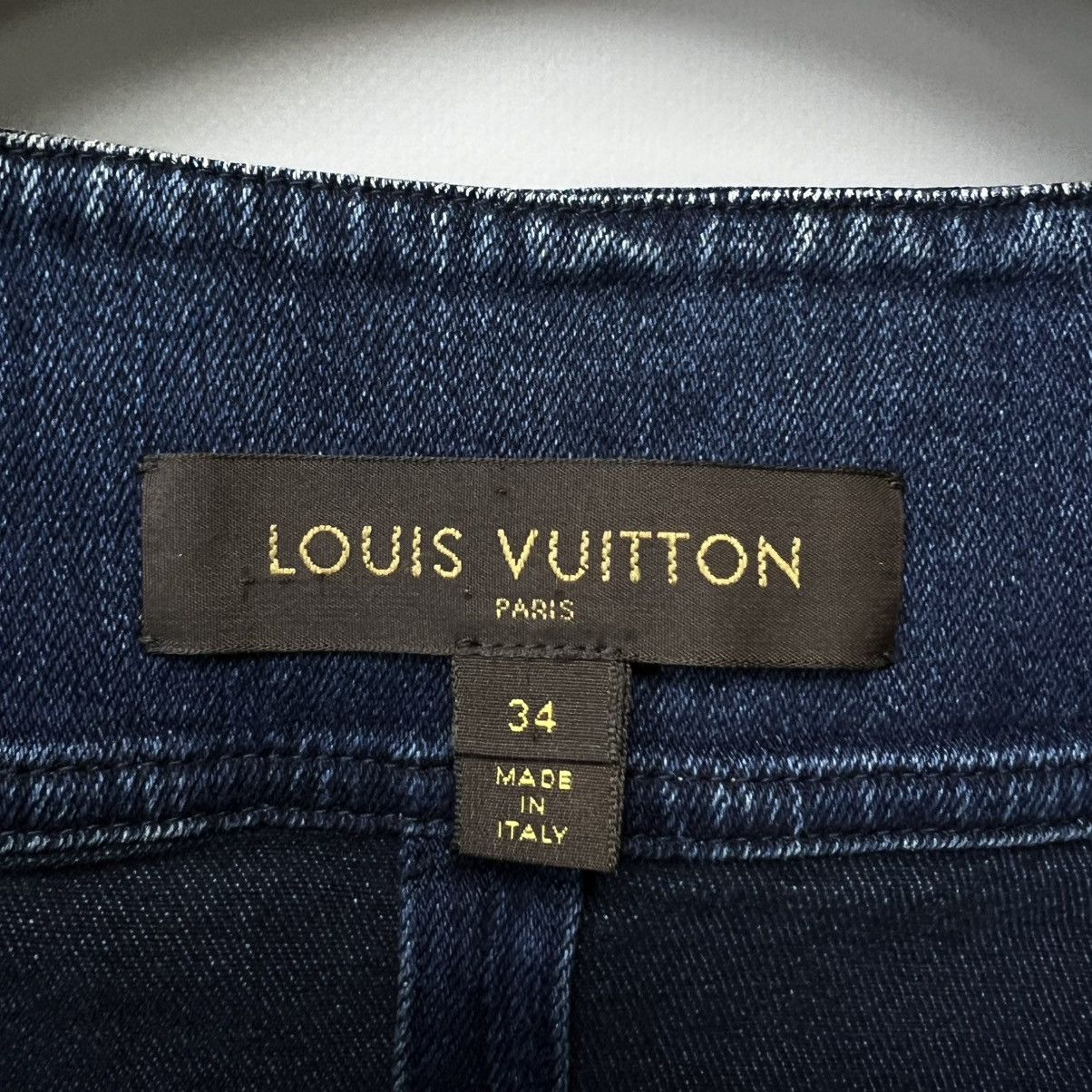 Louis Vuitton × Vintage Louis Vuitton Denim Mini Dress Stretch Luxury Size XS / US 0-2 / IT 36-38 - 15 Thumbnail