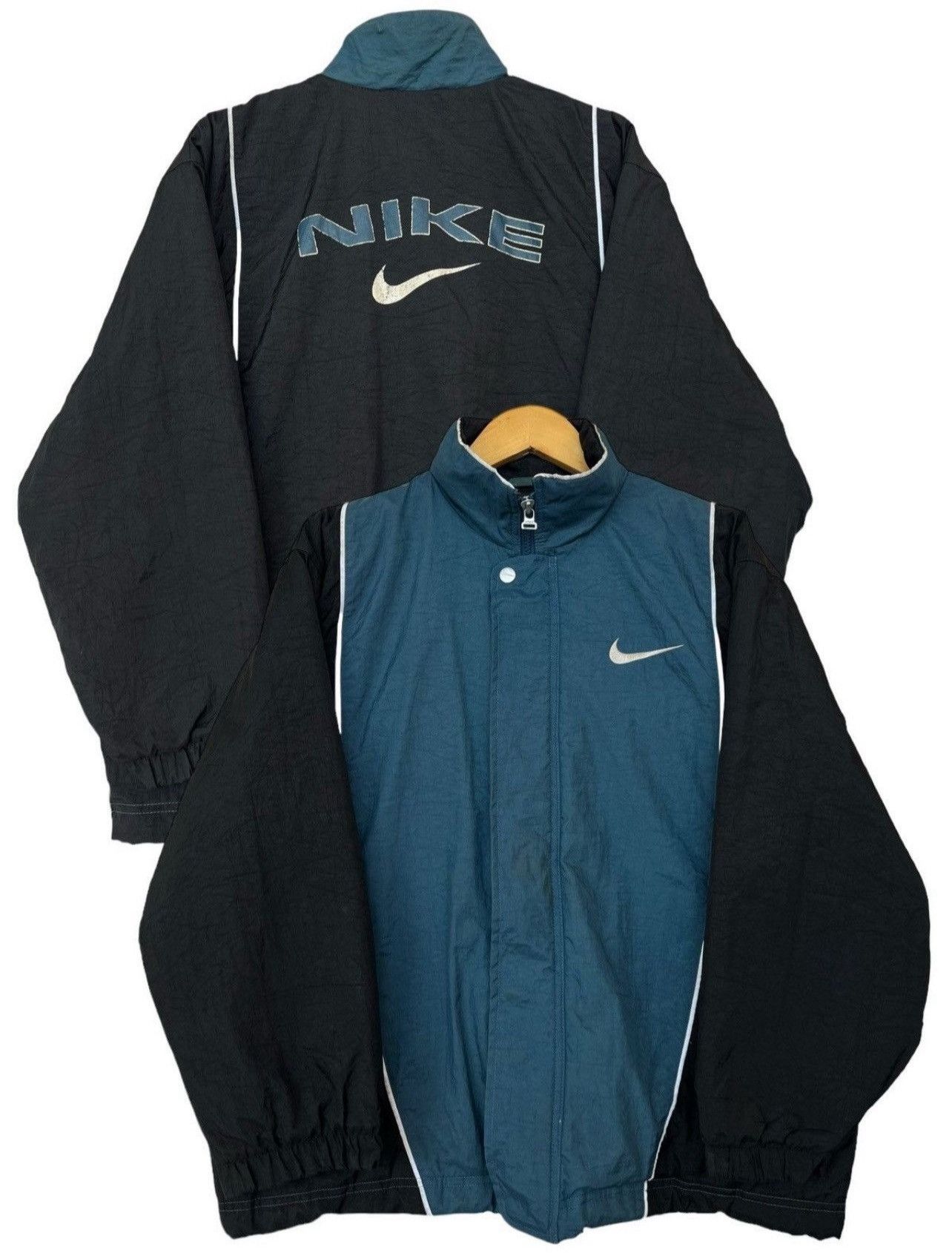 Nike Vintage 90s Nike Spellout Boxy Baggy Down Jacket Size US M / EU 48-50 / 2 - 1 Thumbnail