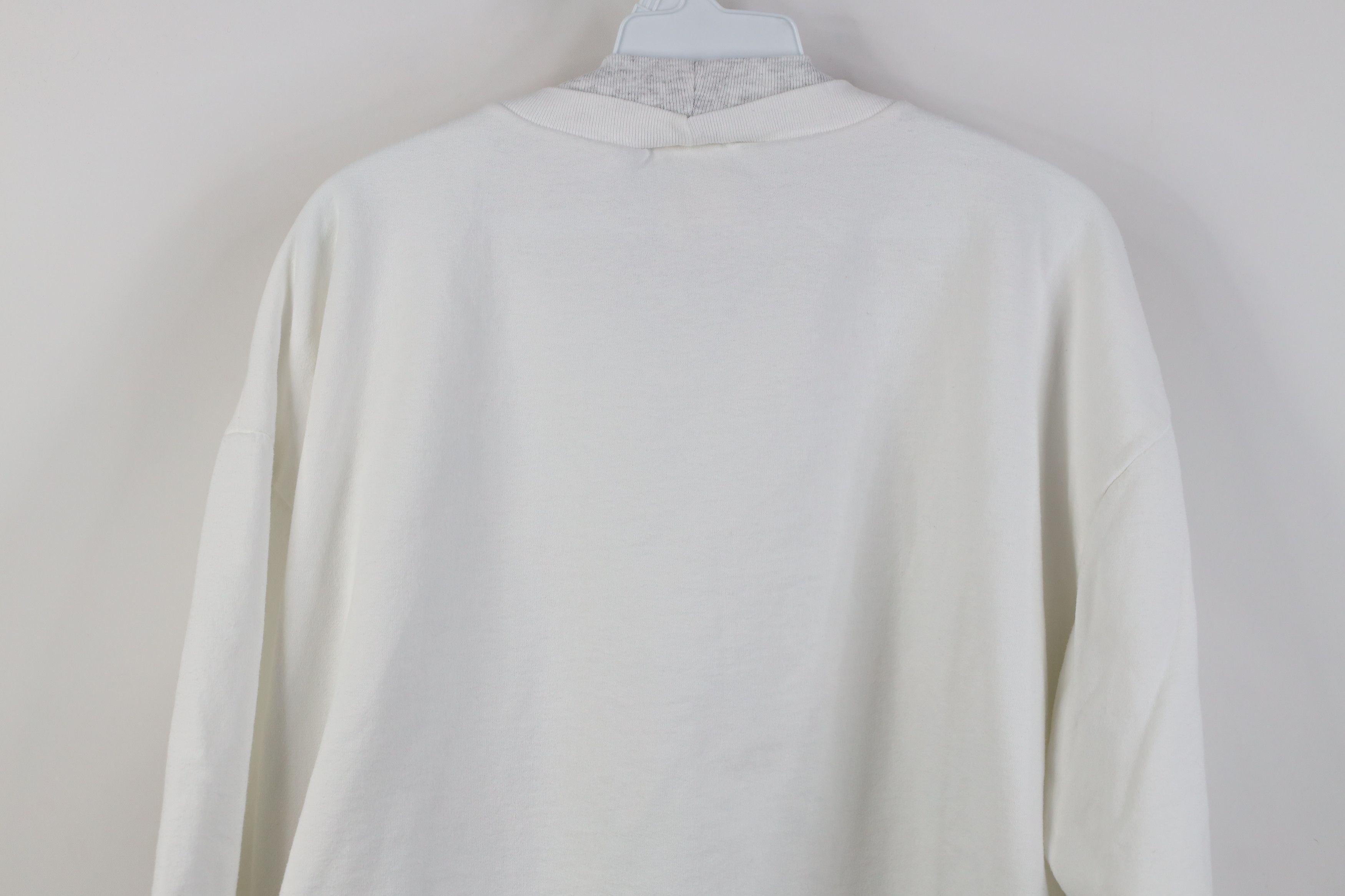 Vintage Vintage 90s Streetwear Winter Snowflakes Sweatshirt White Size XL / US 12-14 / IT 48-50 - 11 Thumbnail