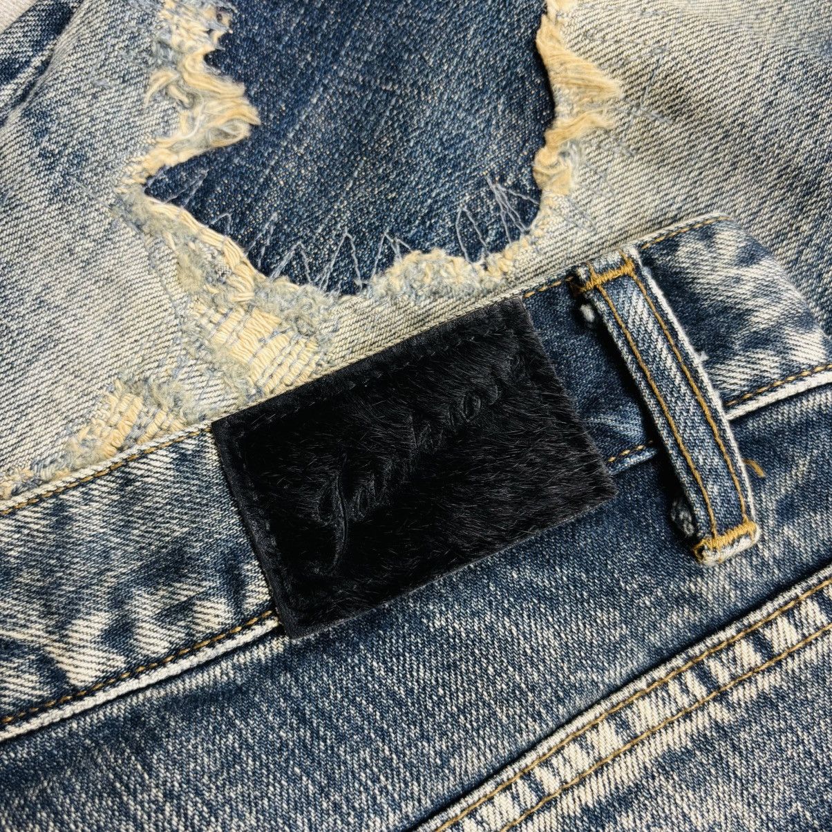 JACKROSE Archive Jackrose - Crash Denim Pants Size US 29 - 7 Thumbnail