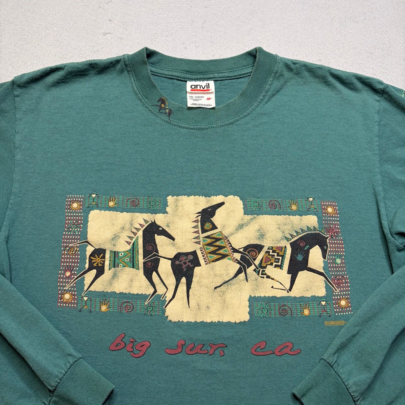 Anvil Vintage Big Sur CA Long Sleeve T Shirt Men’s Medium Size US M / EU 48-50 / 2 - 2 Thumbnail