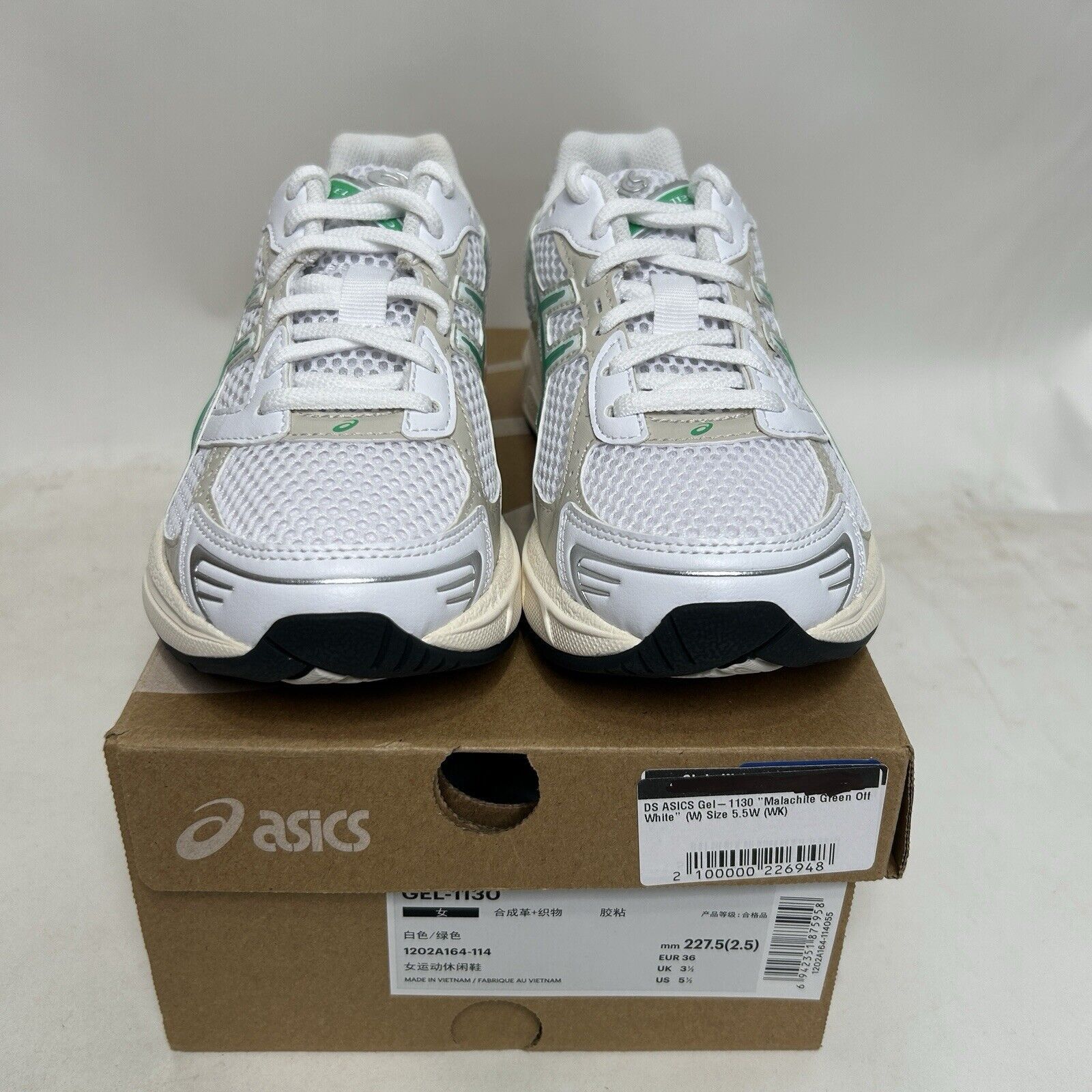 Asics ASICS Gel-1130 “White Malachite Green” 2024 Size US 5.5 / IT 35.5 - 2 Thumbnail