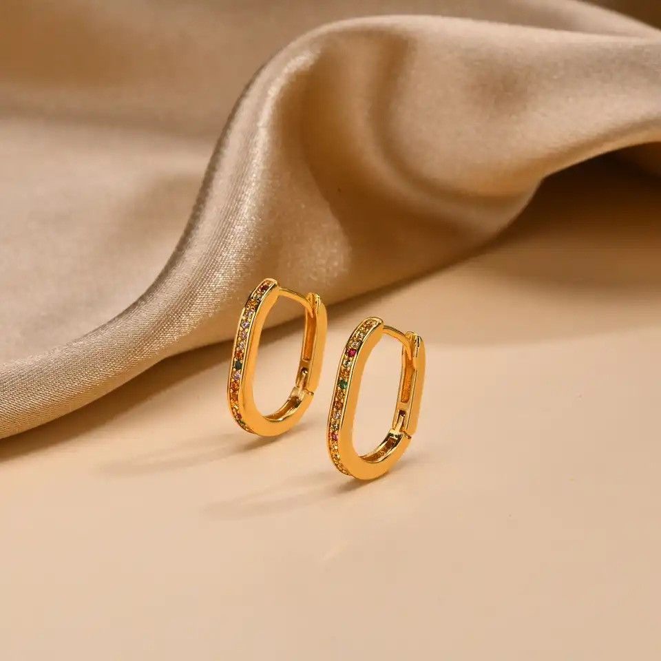 Other Exquisite Colorful Stone Earrings Size ONE SIZE - 1 Thumbnail
