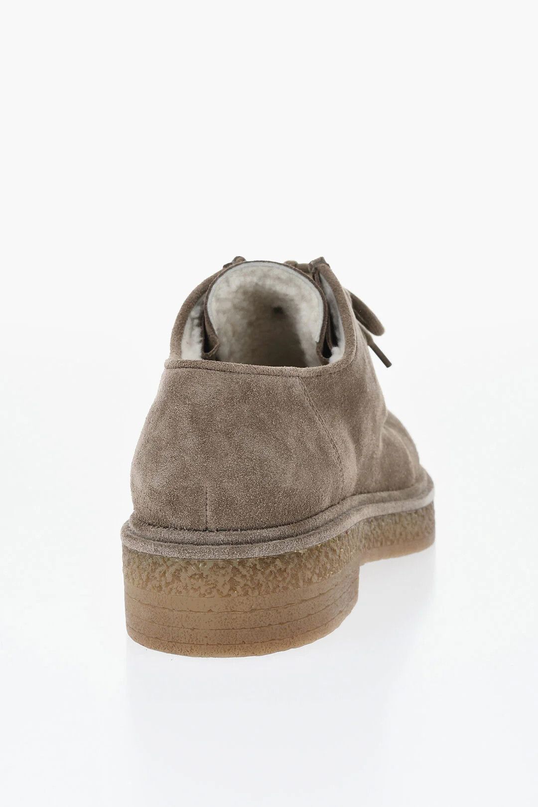 Bottega Veneta og1mm0426 Suede Lace-Up Ankle Boots in Beige Size US 12 / EU 45 - 2 Thumbnail
