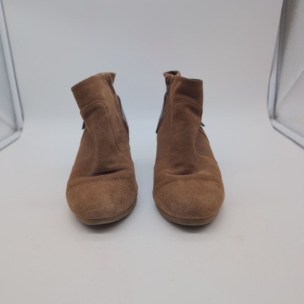 Bass Bass Ayda Brown Suede Ankle Boots Sz 7.5 Size US 7.5 / IT 37.5 - 2 Thumbnail