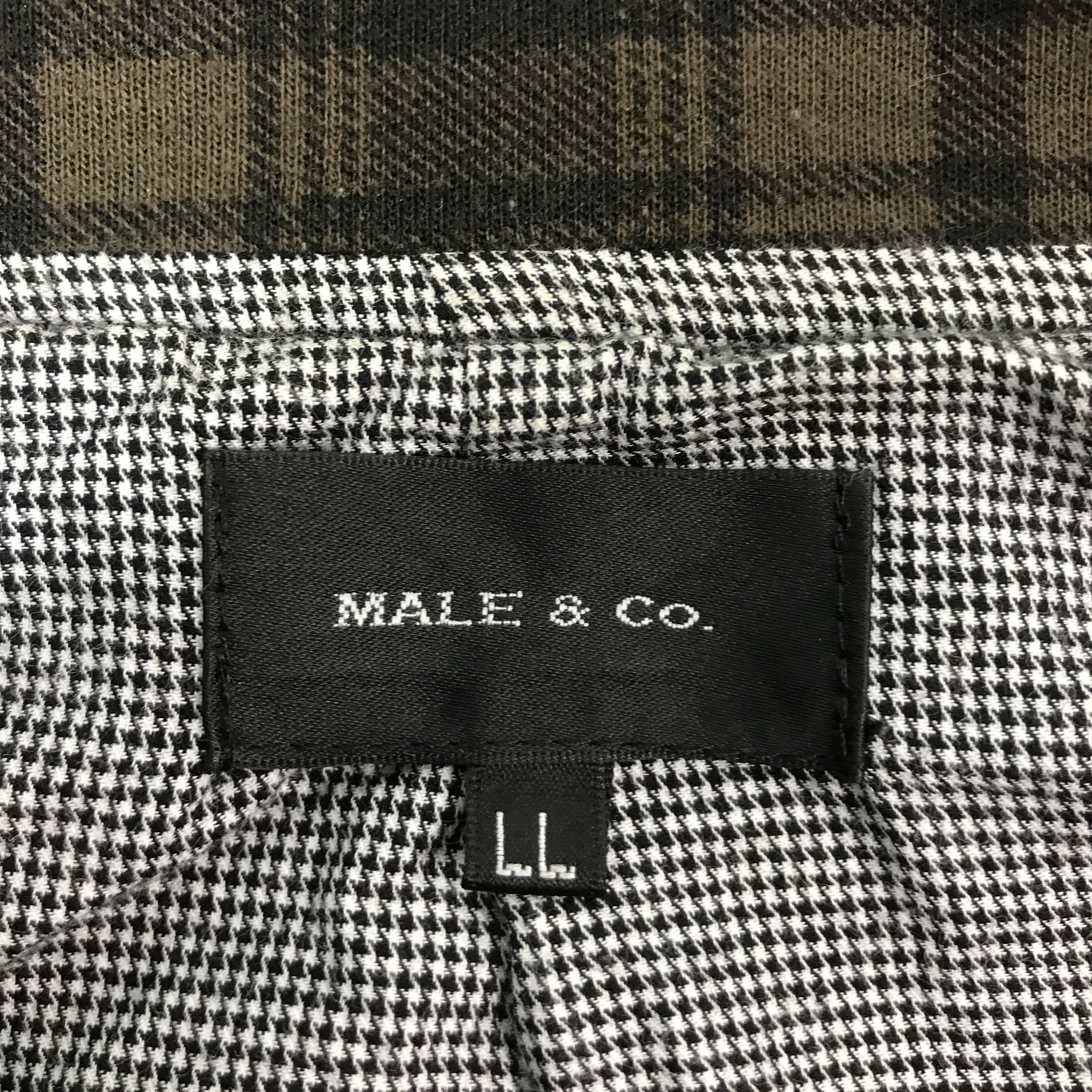 Japanese Brand MALE.CO TARTAN DESIGN ZIPPER JACKET Size US L / EU 52-54 / 3 - 13 Thumbnail