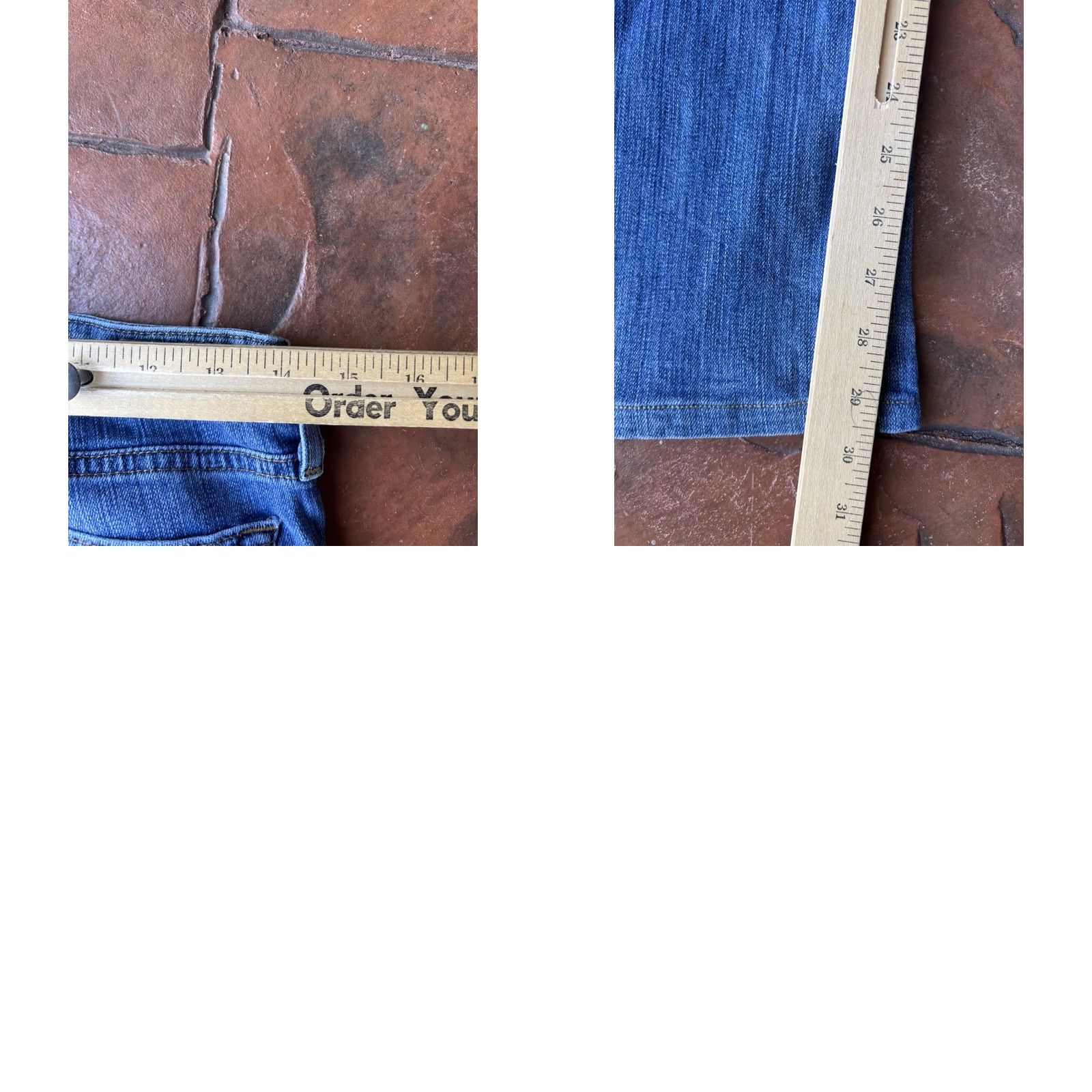 Vintage AG Adriano Goldschmied The Angel Bootcut Denim Jeans Womens 26R Light Blue Size 26" / US 2 / IT 38 - 8 Thumbnail