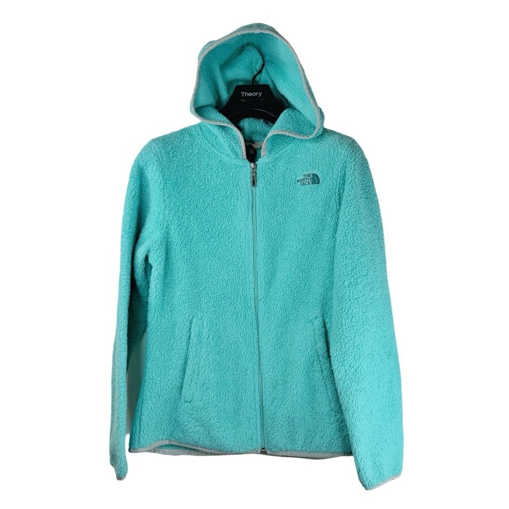 The North Face THE NORTH FACE Women's Aqua Blue Full Zip Sherpa Jacket S Size S / US 4 / IT 40 - 1 Thumbnail