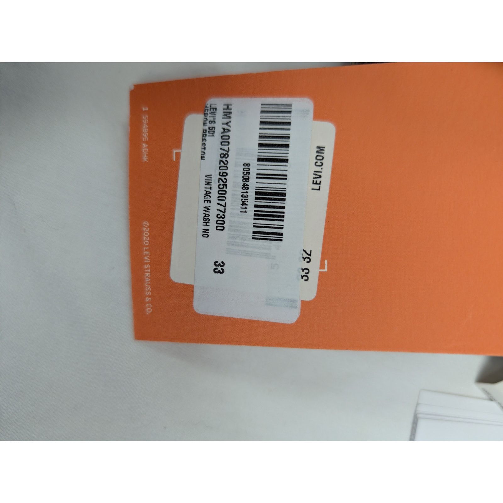 Heron Preston o1rshd1 Q:4 / Levi's 501 Vintage Wash Denim Jeans in Blue Size US 33 - 23 Thumbnail