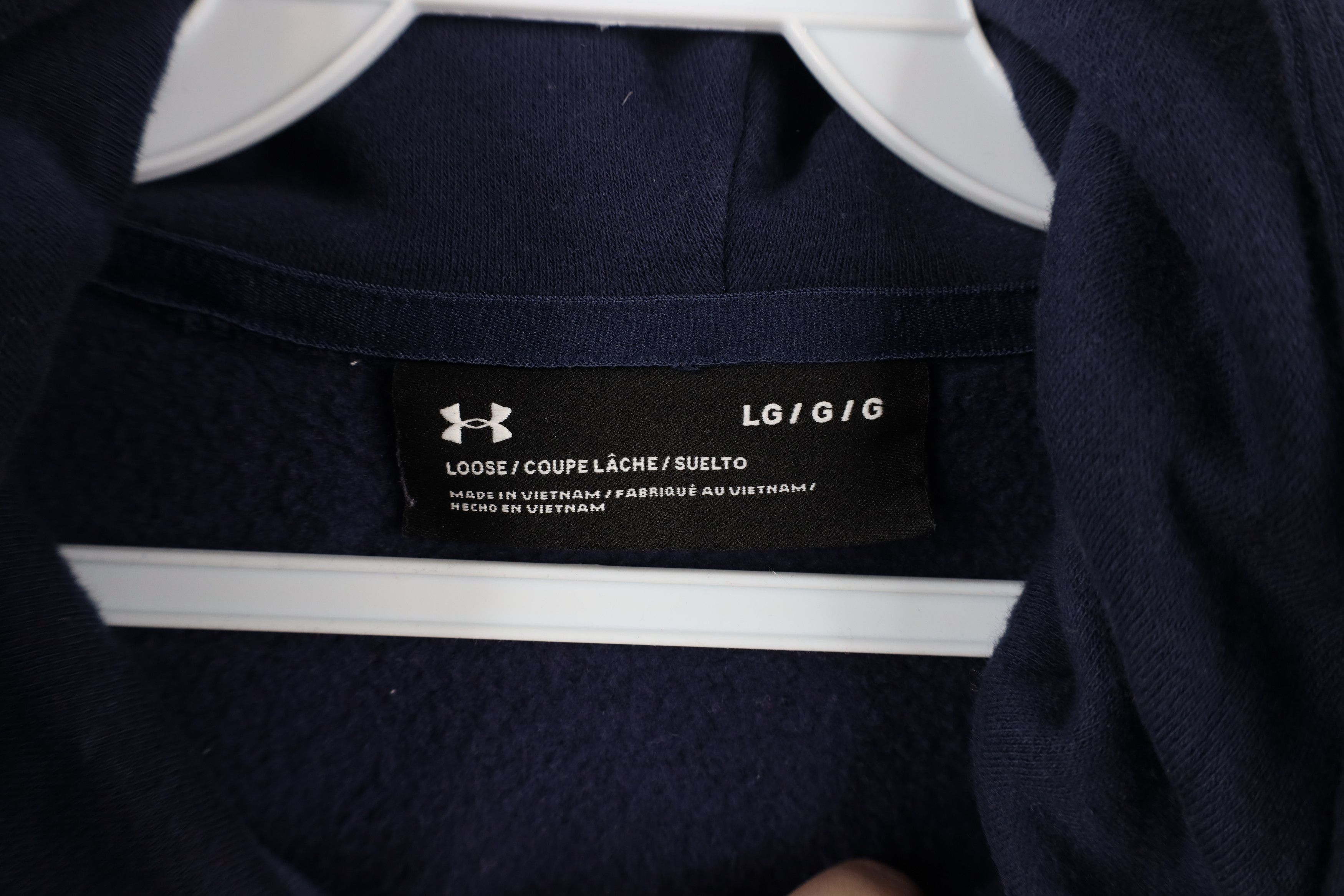 Under Armour × Vintage Under Armour Spell Out Notre Dame University Full Zip Hoodie Size US L / EU 52-54 / 3 - 9 Thumbnail