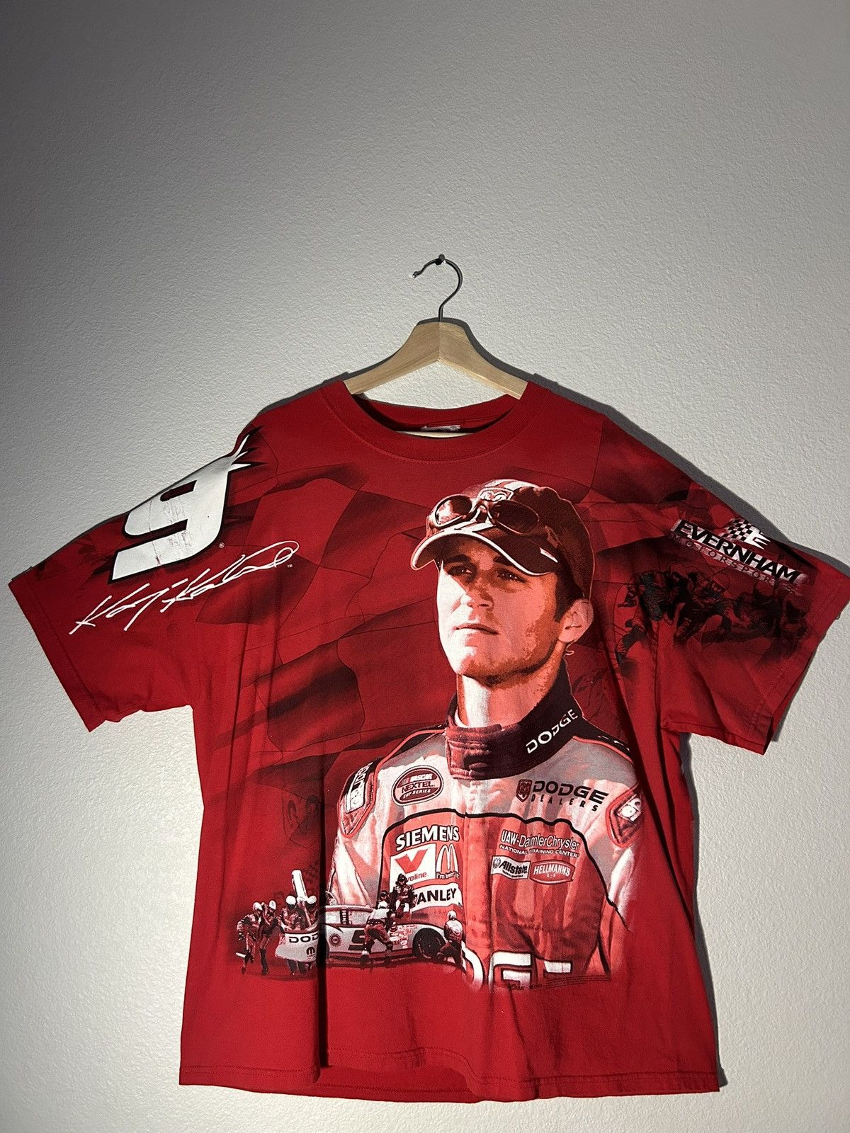 NASCAR × Vintage Evernhan racing tee Size US XL / EU 56 / 4 - 1 Thumbnail