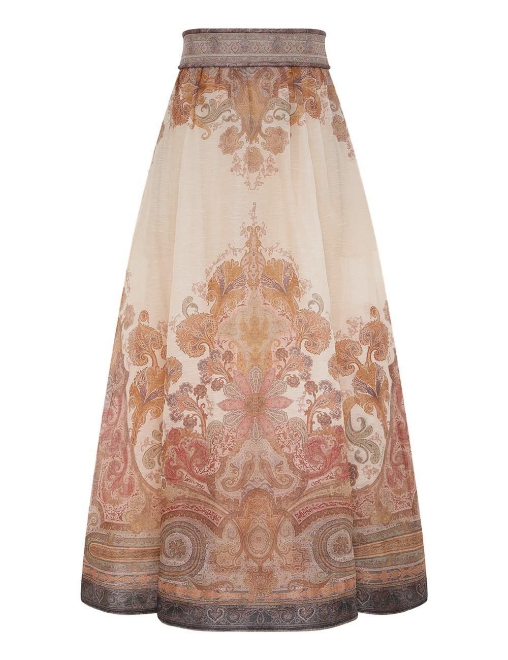 Zimmermann oc11z0925 Illustration Midi Skirt in Multicolor Size 27" / US 4 / IT 40 - 1 Thumbnail