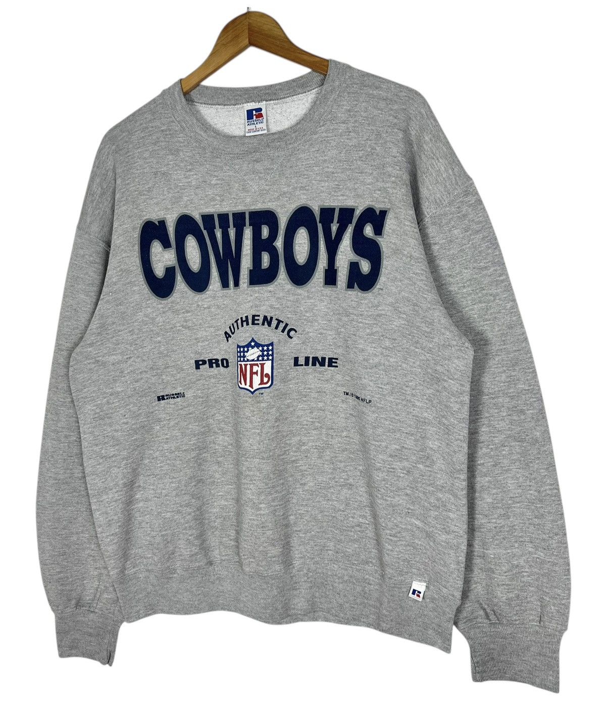 NFL 90s Vintage Russell Cowboys Pro Line Sweatshirt Size US L / EU 52-54 / 3 - 3 Thumbnail