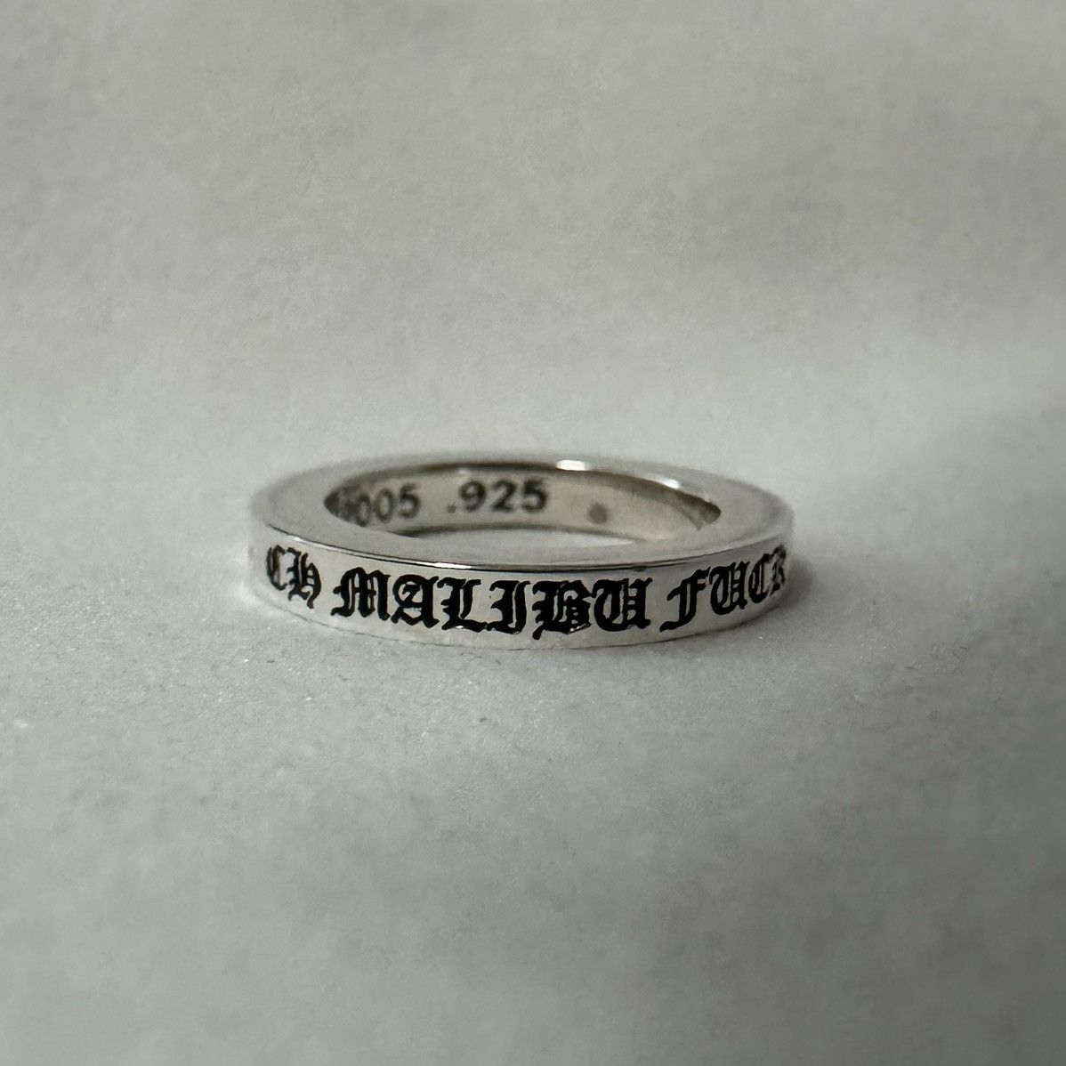 Chrome Hearts Chrome hearts fuck You .925 silver Spacer Ring