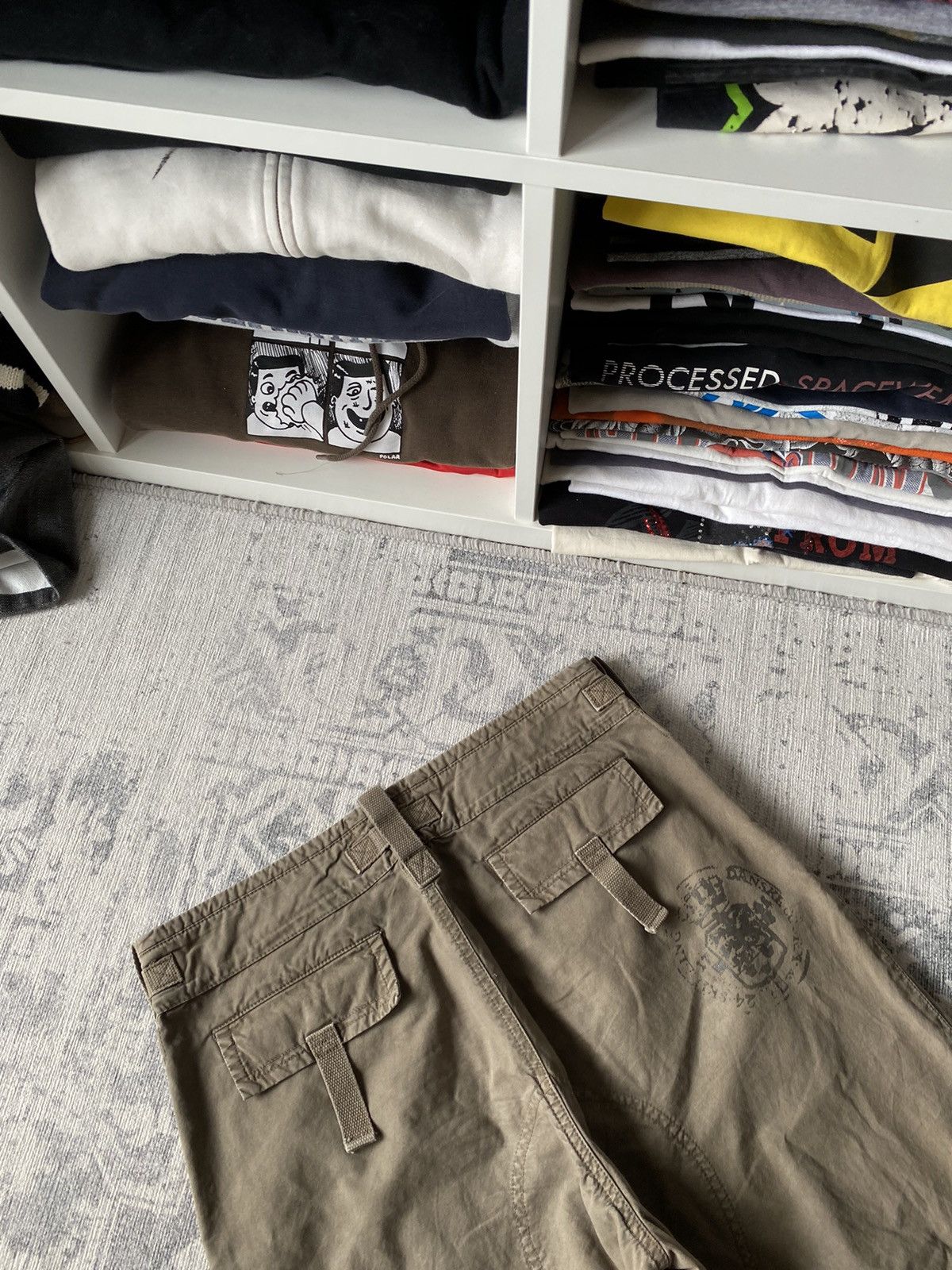 Japanese Brand Vintage Cargo Pants Avant Garde Baggy Wide Japanese Y2K Hype Size US 32 / EU 48 - 13 Thumbnail