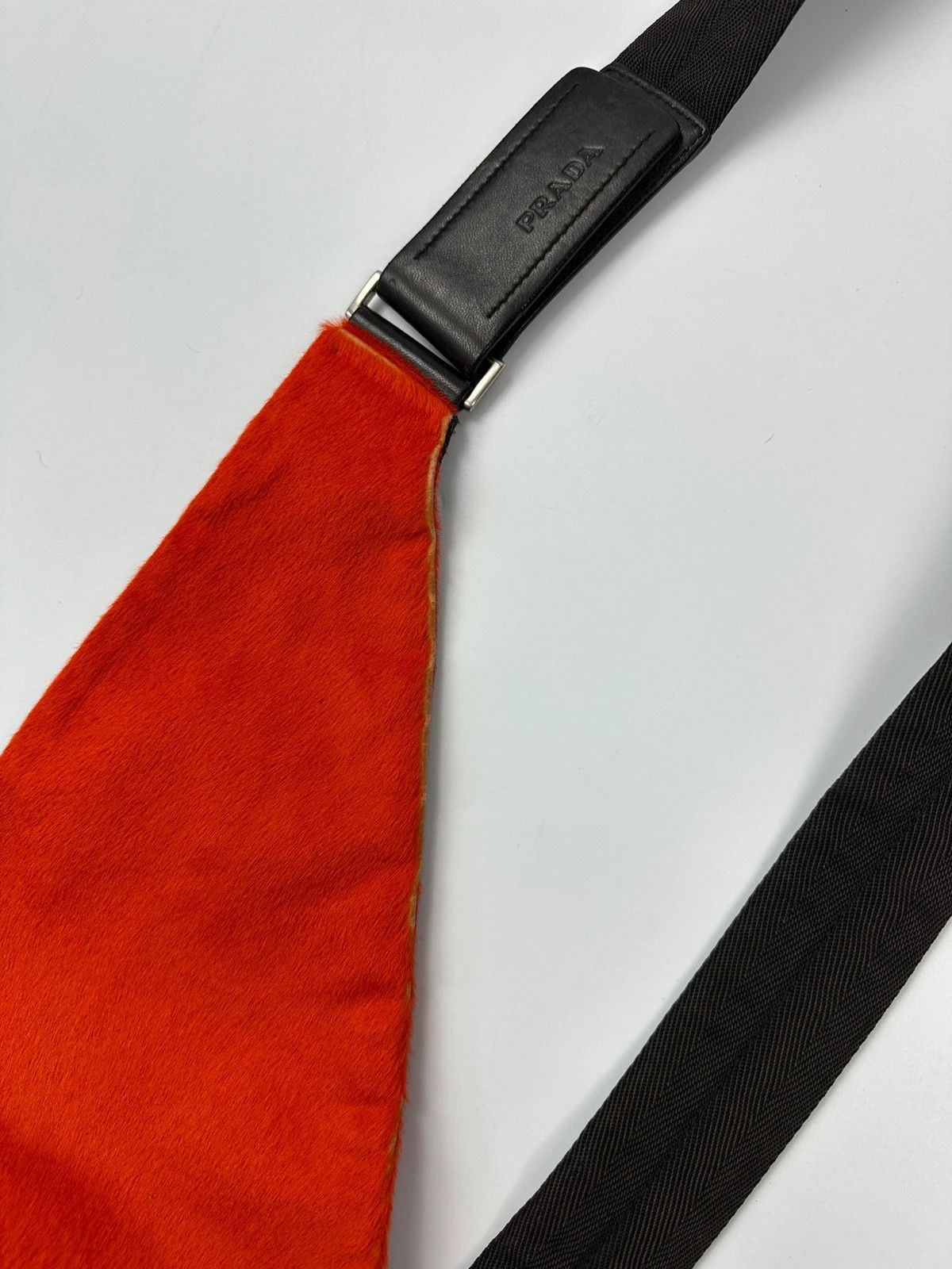 Prada Prada Milano FW99 Orange Fur Holster Chest Sling Bag Size ONE SIZE - 14 Thumbnail