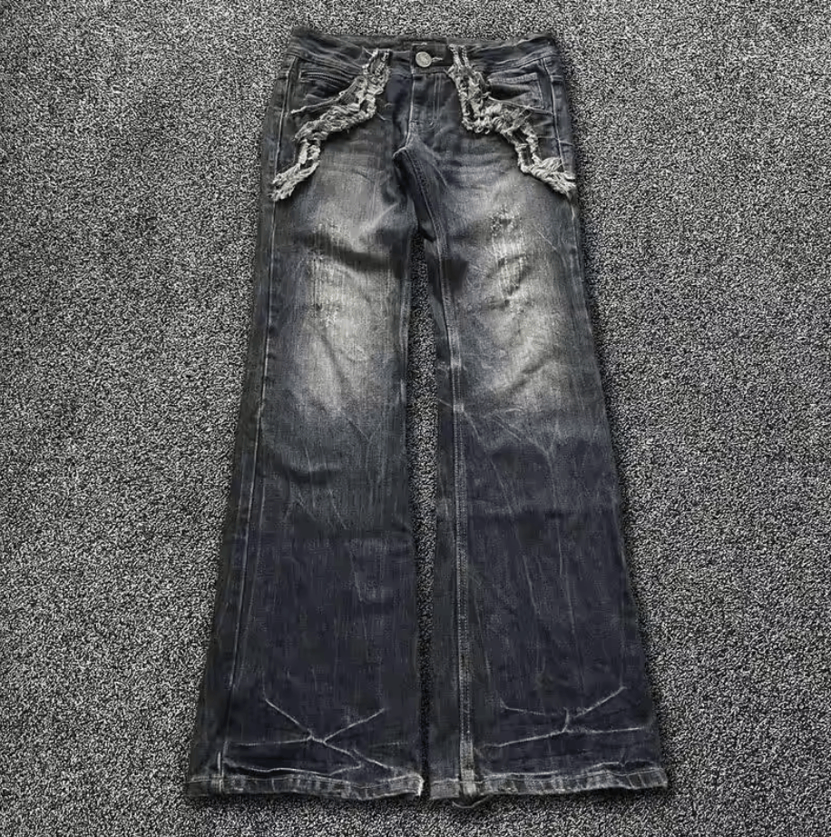 Other Y2K Vintage Washed Jeans Size US 32 / EU 48 - 1 Thumbnail