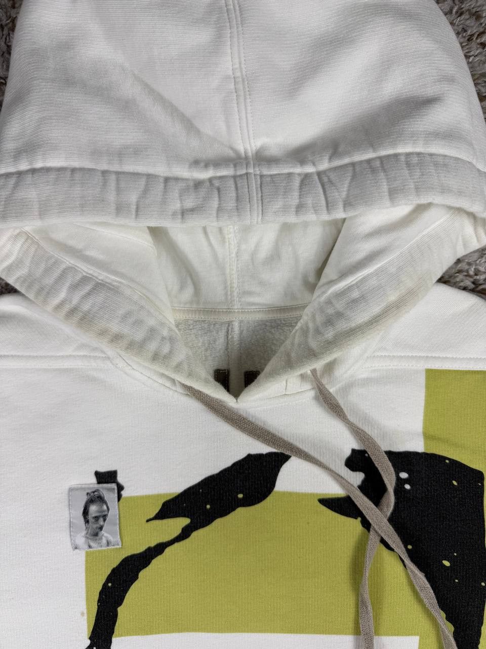 Rick Owens Drkshdw Rick Owens Drkshdw Felpa Patch Detail Hoodie Size US XS / EU 42 / 0 - 5 Thumbnail