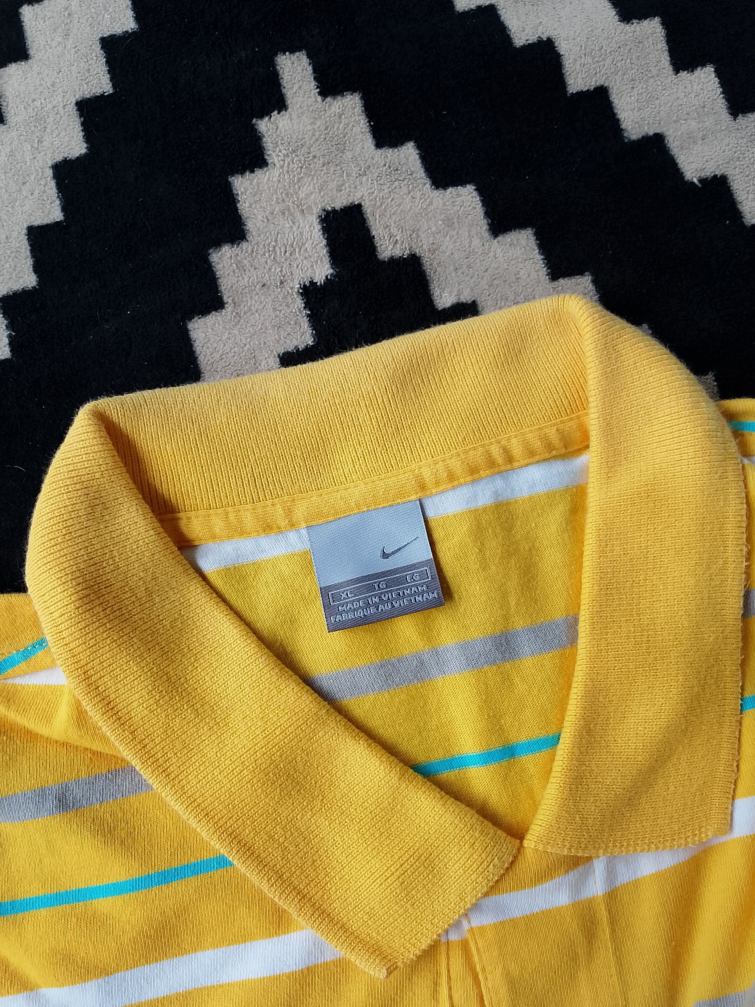Nike Rare Nike Striped Polo Y2K Retro 00s Skate Grunge Aesthetic Size US XL / EU 56 / 4 - 4 Thumbnail