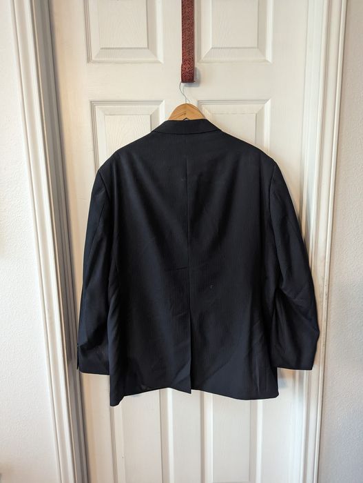 Haggar Haggar Black Suit with Light Pinstripe | Grailed