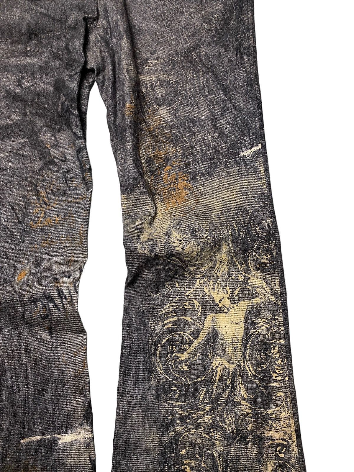 If Six Was Nine 2000's Tornado Mart Flared Tribal Pants Size US 29 - 10 Thumbnail