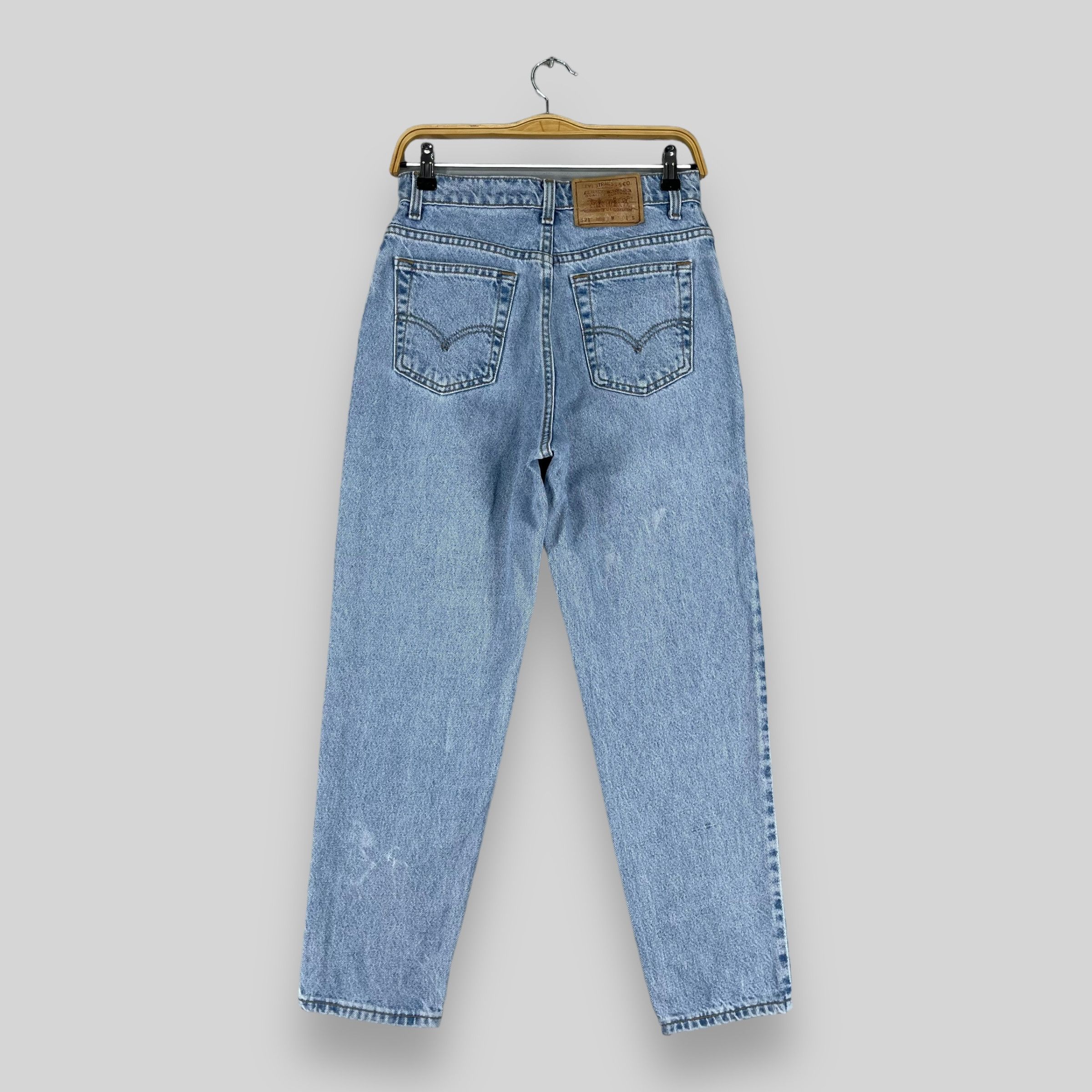 Levi's × Vintage Vintage Levis 521 Distressed Tapered Fit Petite Women Jeans Size 27" / US 4 / IT 40 - 6 Thumbnail