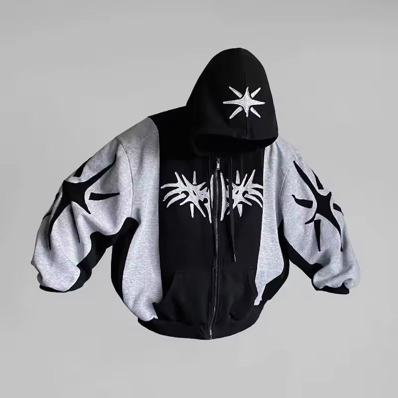 Japanese Brand Vintage Loose Zipper Hoodie Size US XL / EU 56 / 4 - 4 Thumbnail