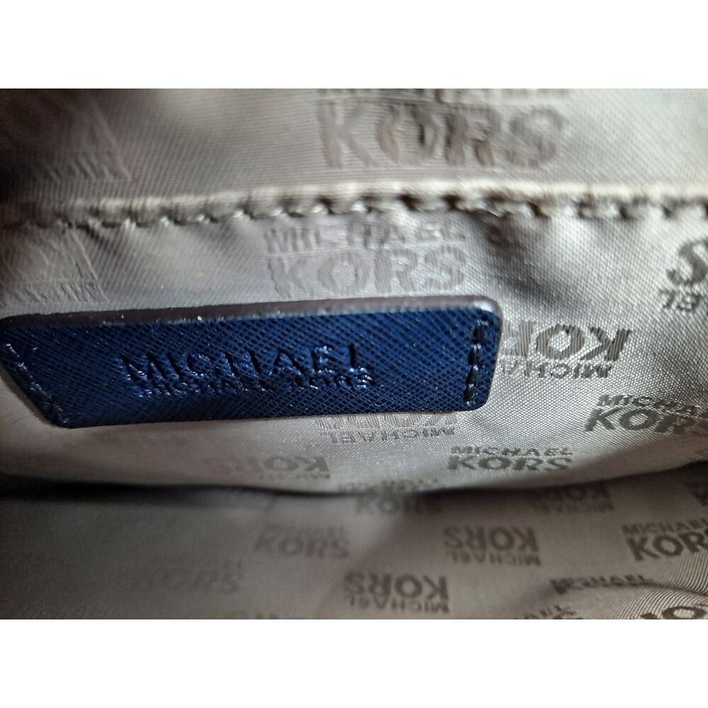 Michael Kors Michael Kors Satchel Top Handle Handbag Navy Blue Designer P Size ONE SIZE - 4 Thumbnail