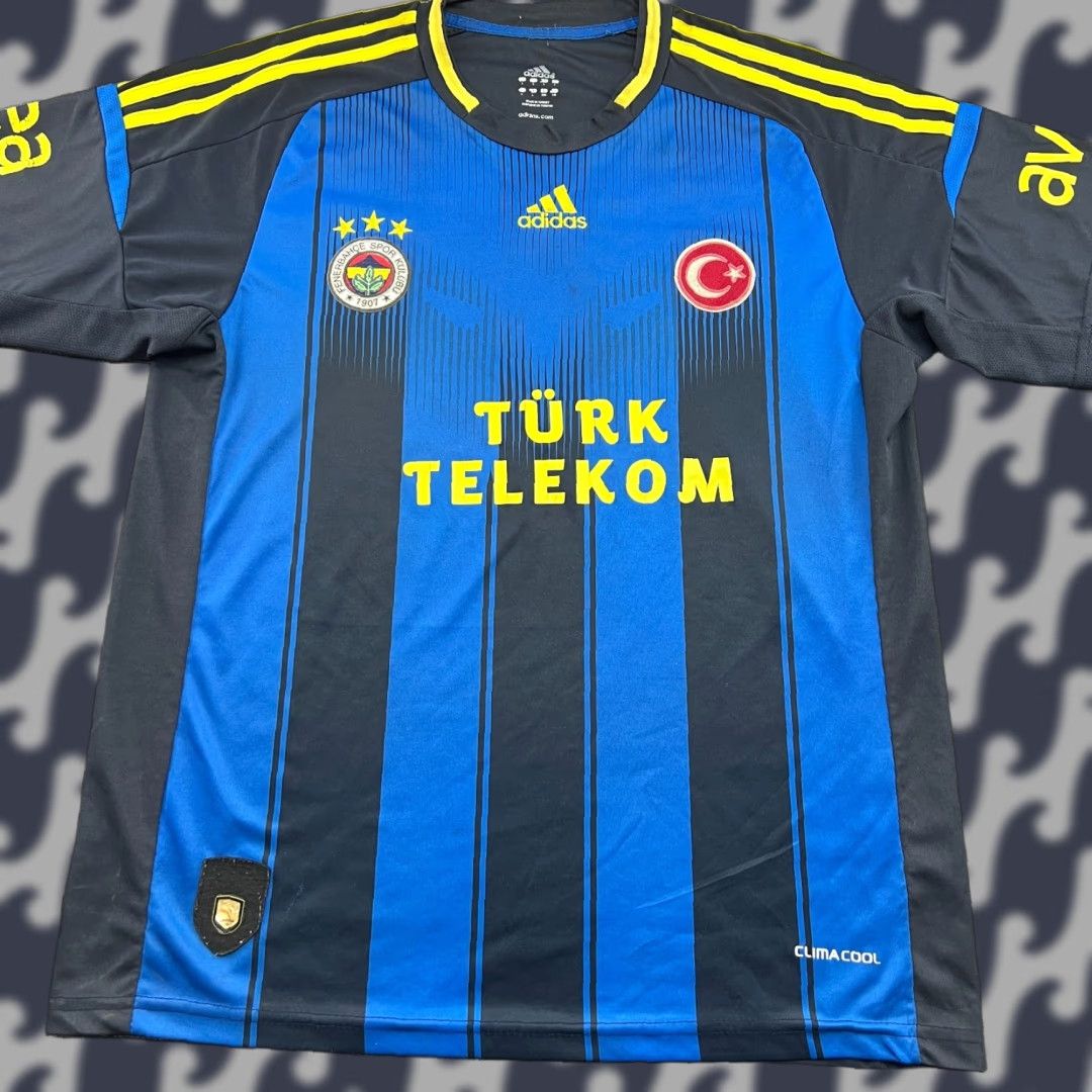 Adidas Fenerbahce SK 2012 2013 Third Football Jersey Mens L Adidas Short Sleeve Polyester Multicolor Baseball? Size US L / EU 52-54 / 3 - 1 Thumbnail