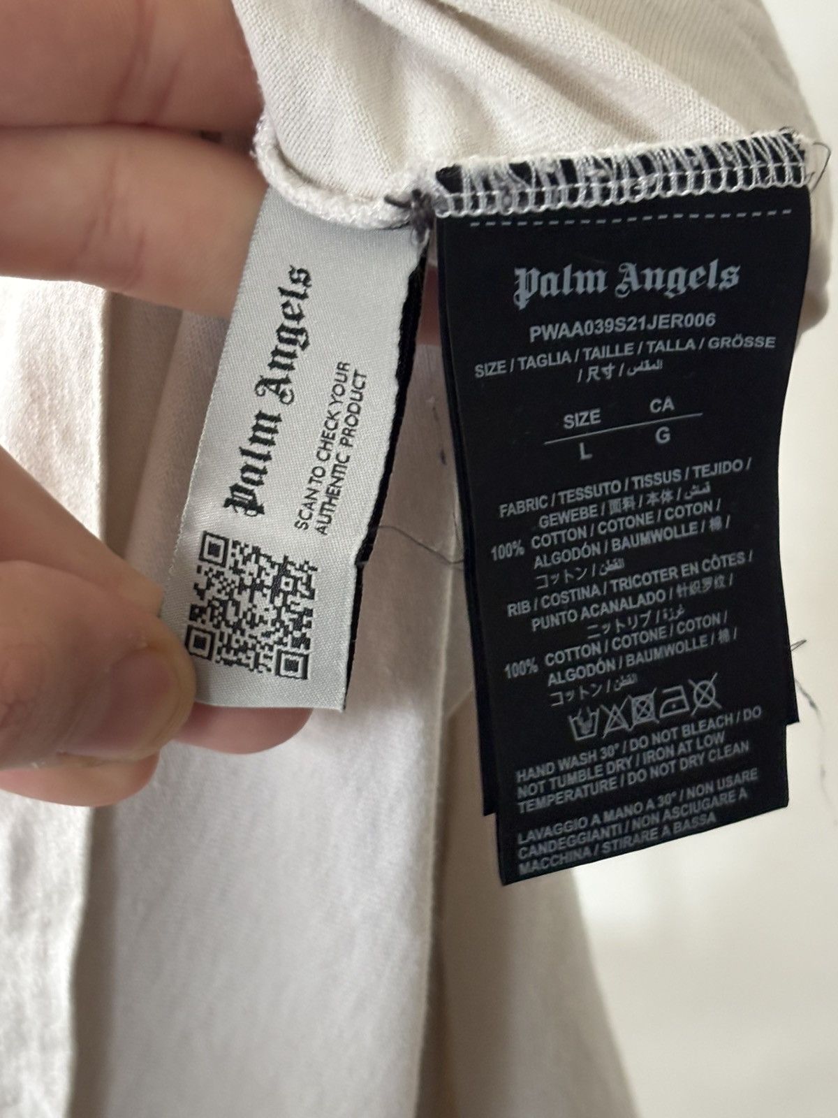 Palm Angels Palm Angels Miami Logo T-Shirt Size US L / EU 52-54 / 3 - 6 Thumbnail