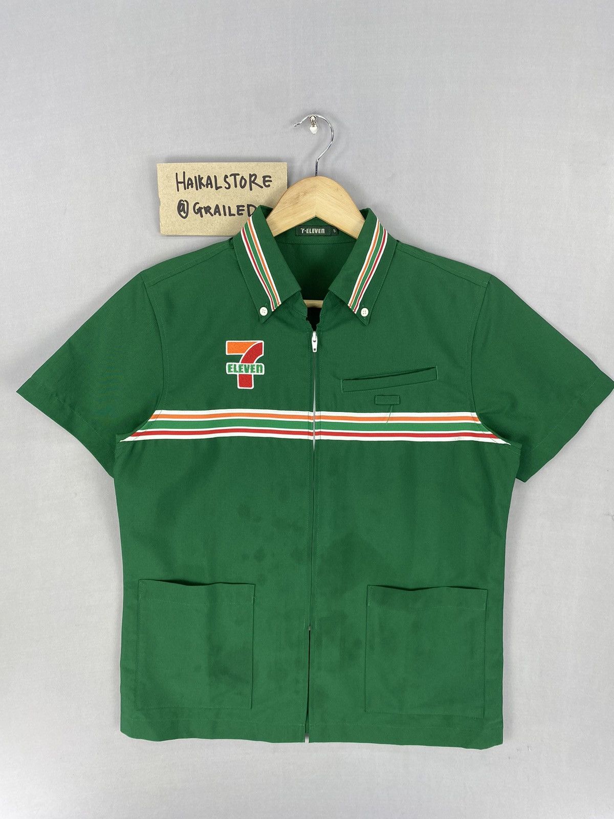 Japanese Brand Vintage Y2k 7-Eleven Embroidered Logo Worker Shirt Size US S / EU 44-46 / 1 - 4 Thumbnail