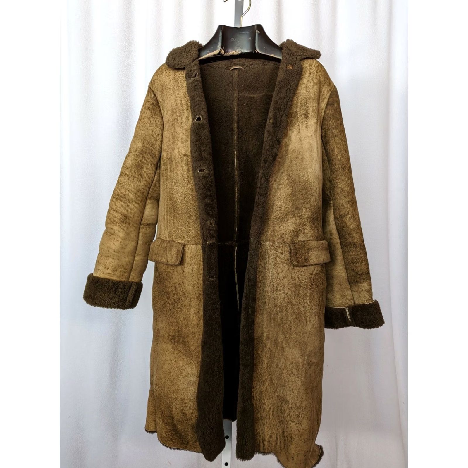 Jil Sander VINTAGE Jil Sander Archive Brown Shearling Fur Leather Jacket Women 38 Overcoat Snickerdoodle Leather Shop-Named Details Included Brown Size XS / US 0-2 / IT 36-38 - 3 Thumbnail