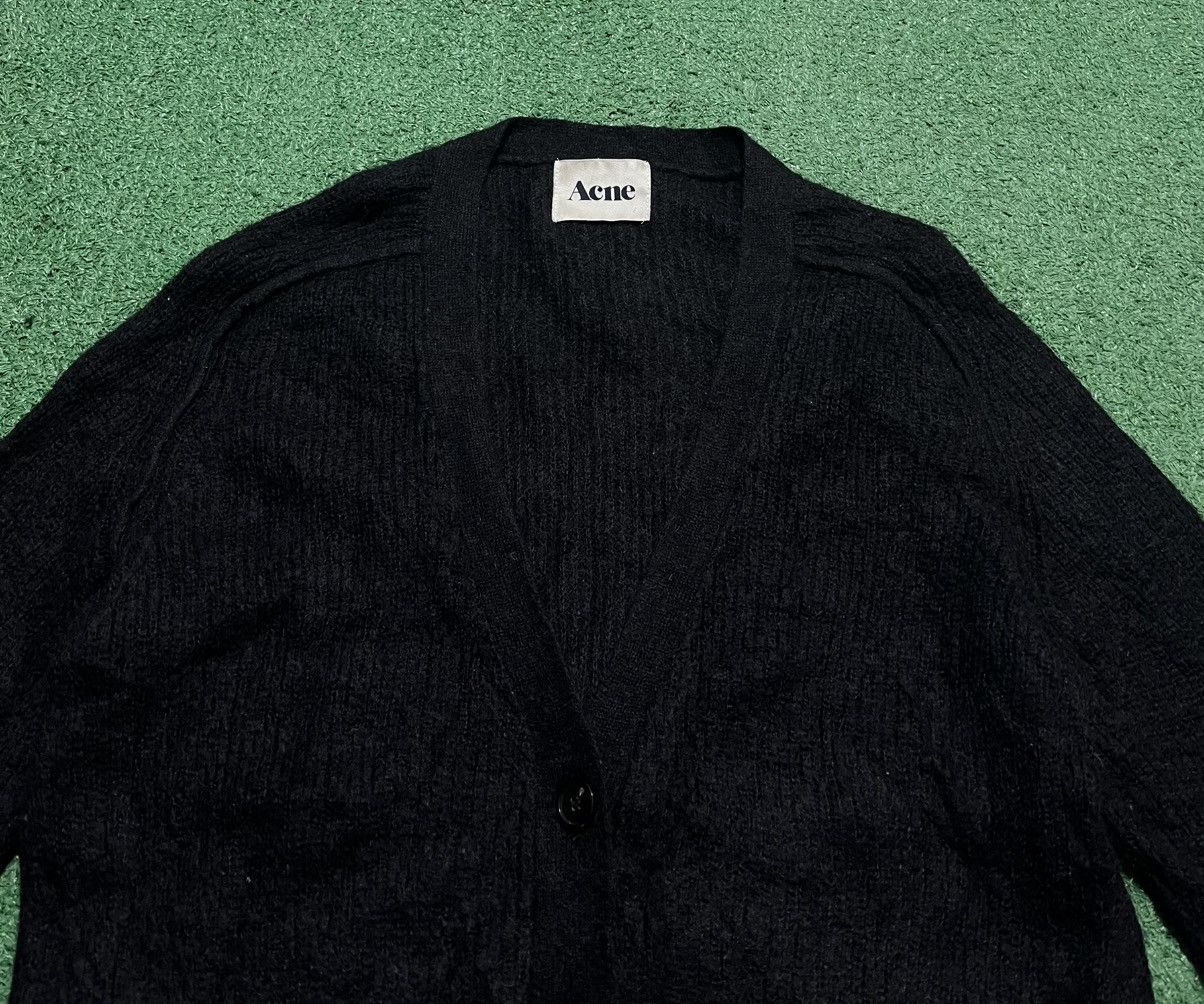 Acne Studios × Vintage Acne Black Cardigan Mohair Vintage Size M / US 6-8 / IT 42-44 - 3 Thumbnail