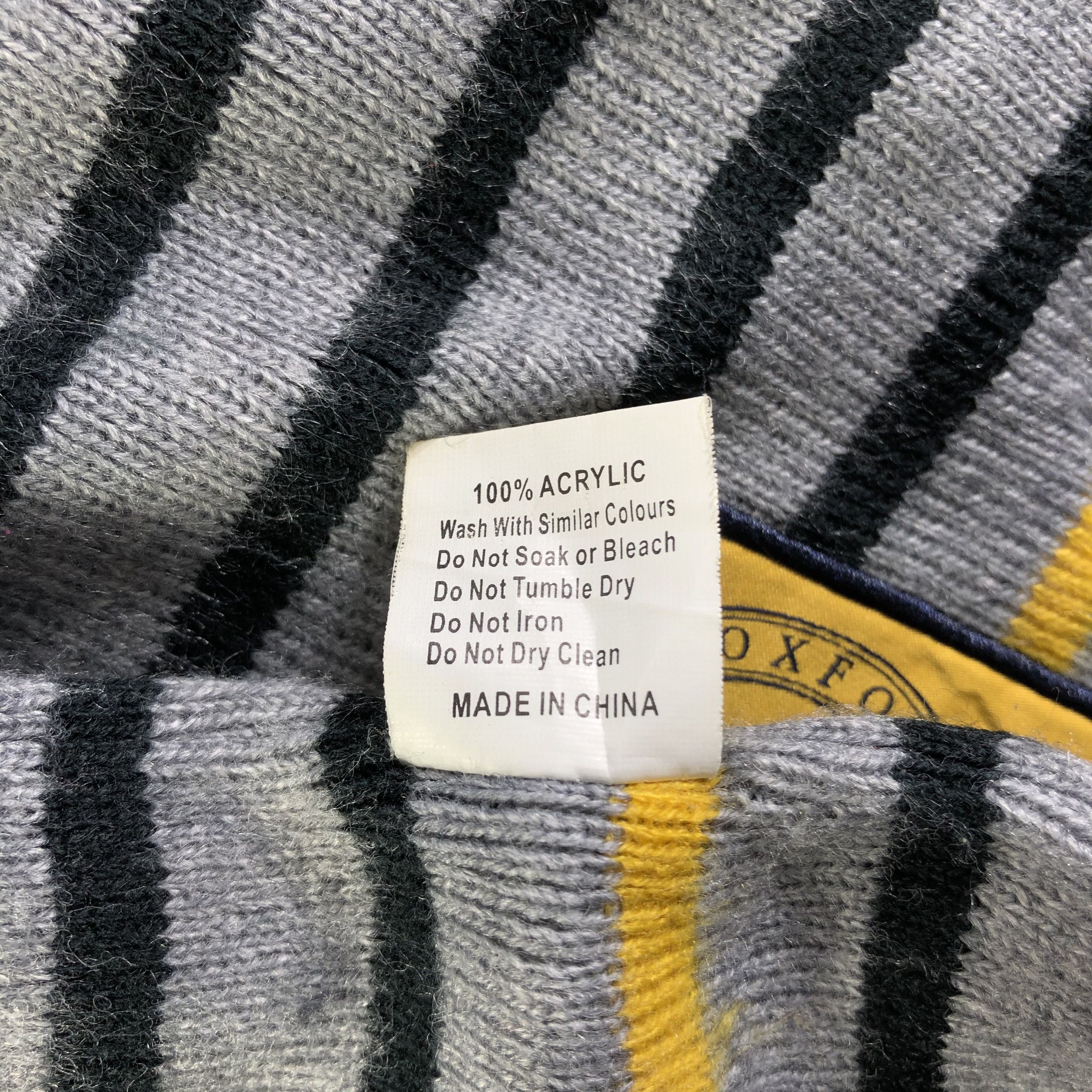 Vintage University Of Oxford Scarf / Muffler / Neckwear P579 Size ONE SIZE - 7 Thumbnail