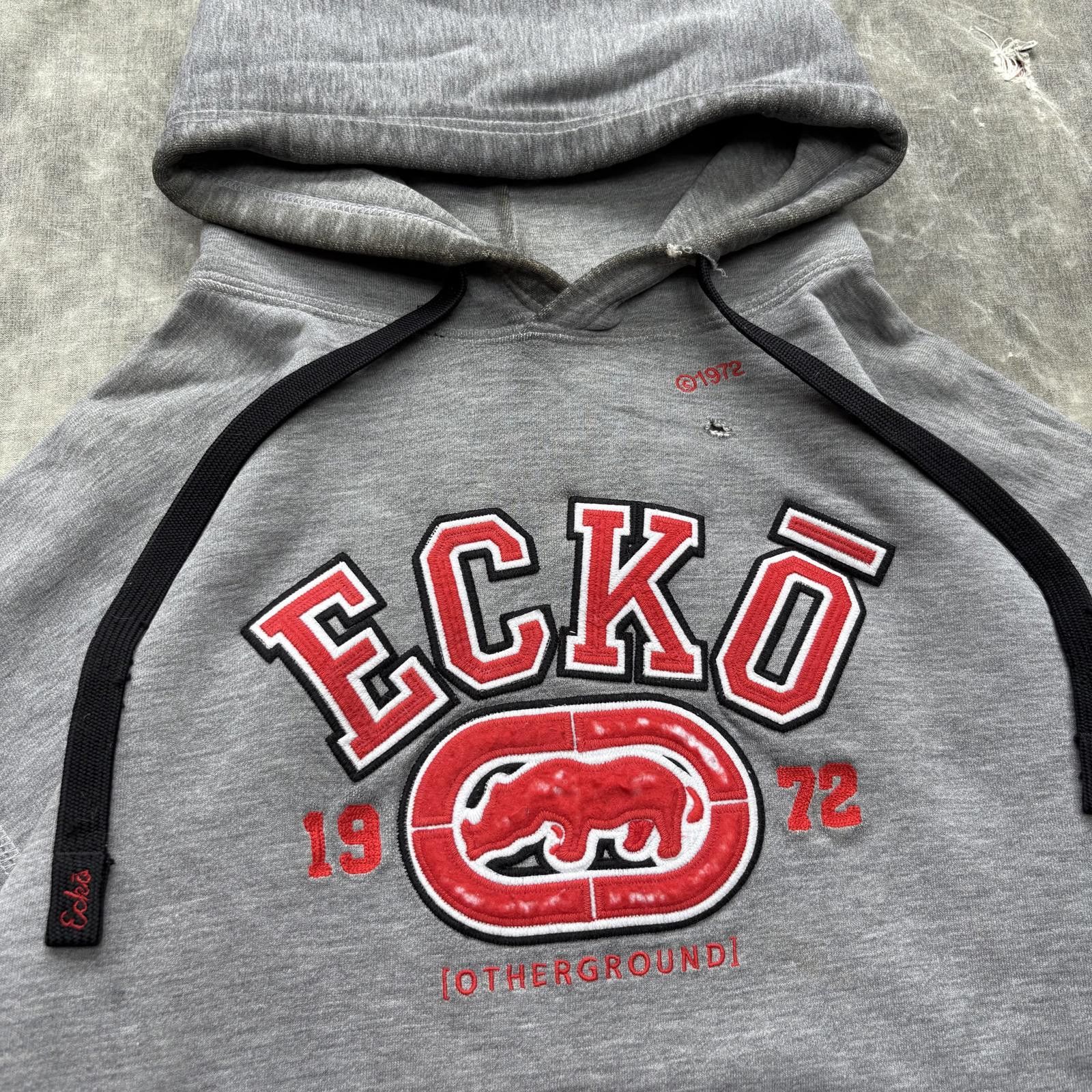Ecko Unltd. Vintage Y2K Distressed Ecko Unltd. Grunge Heavyweight Hoodie Size US XL / EU 56 / 4 - 2 Thumbnail