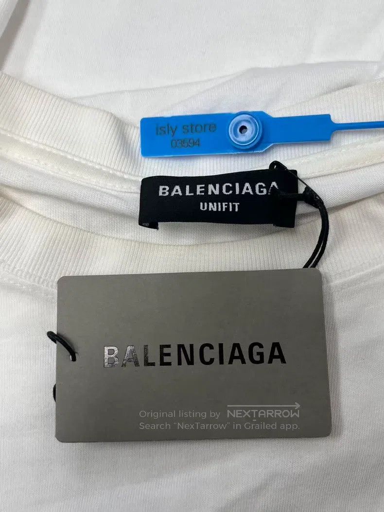 Balenciaga Balenciaga Logo logo waterfall letter short sleeve T-shirt Size US S / EU 44-46 / 1 - 5 Thumbnail