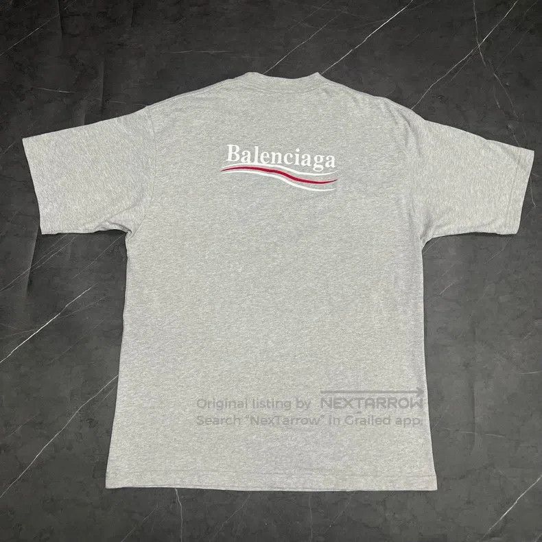 Balenciaga Balenciaga Embroidered Grey Coke Short Sleeve T-Shirt Size US S / EU 44-46 / 1 - 2 Thumbnail