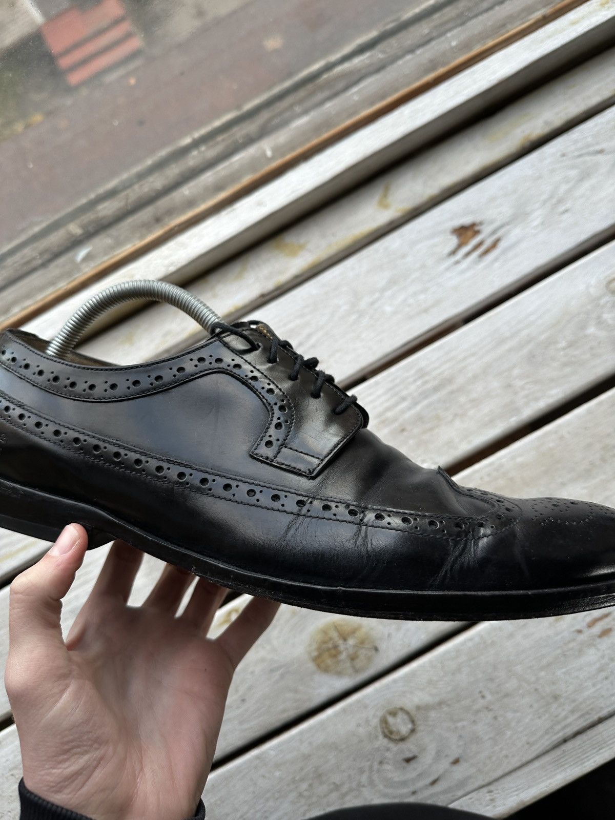 Melvin & Hamilton LUXURY 🚨 MELVIN & HAMILTON VNTG SHOES MEN BLACK LUXURY RARE Size US 12 / EU 45 - 4 Thumbnail