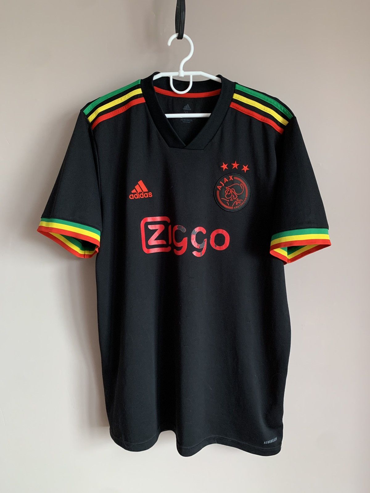 Adidas Ajax 21/22 Third Football Shirt Adidas Bob Marley Soccer XL Size US XL / EU 56 / 4 - 1 Thumbnail