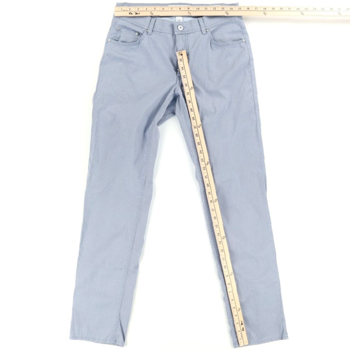 BRAX Brax Stretch Cooper Fancy Cotton Microfiber Chino Pants Gray Striped Men's 30 Size US 30 / EU 46 - 3 Thumbnail