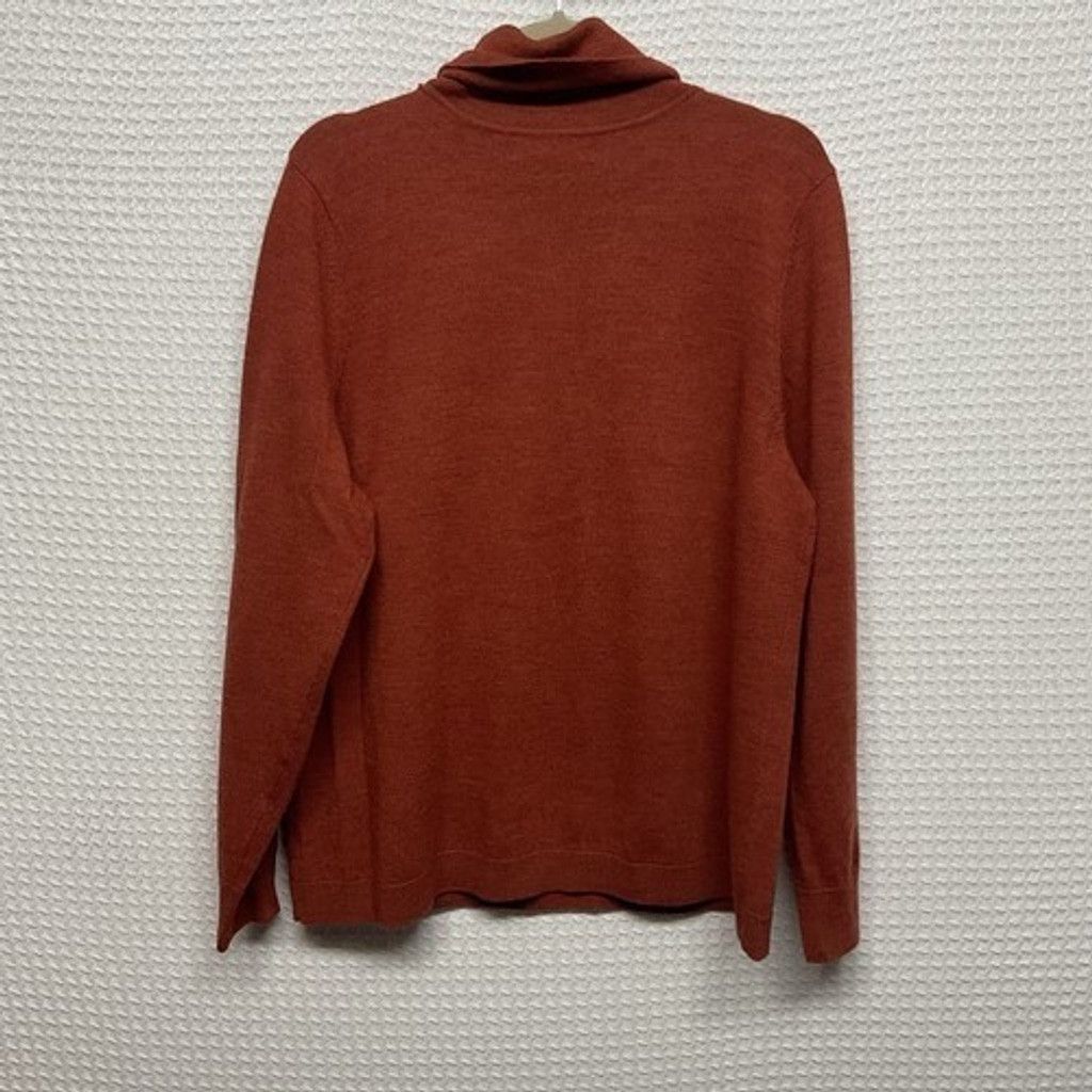 Other A. Giannetti Orange Merino Wool Turtleneck Sweater Women 2X Size ONE SIZE - 7 Thumbnail