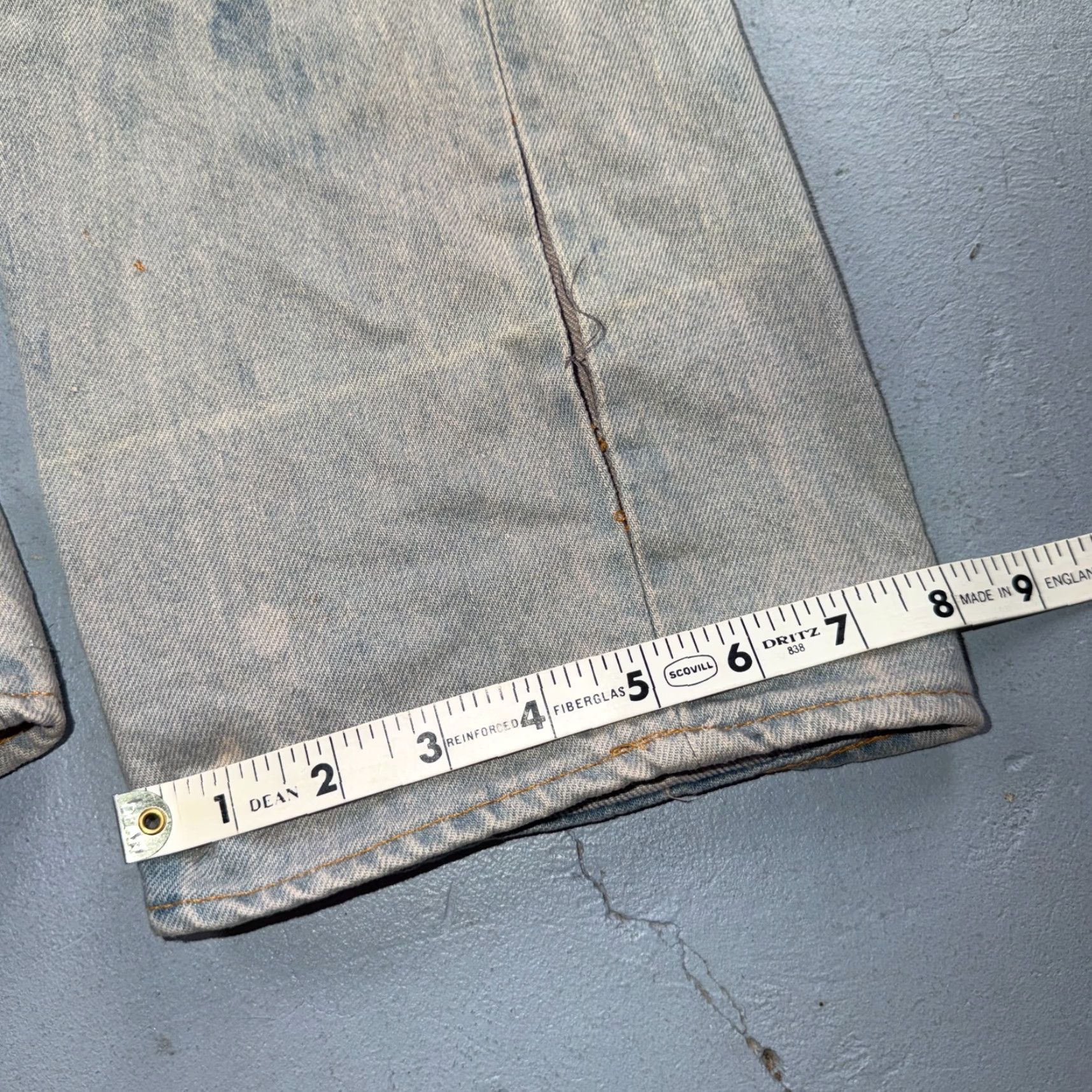 Levi's VINTAGE Levi's 501 Jeans 32x40 Button Fly Blue Denim Straight Classic 80s USA Mens Jeans Size US 32 / EU 48 - 7 Thumbnail