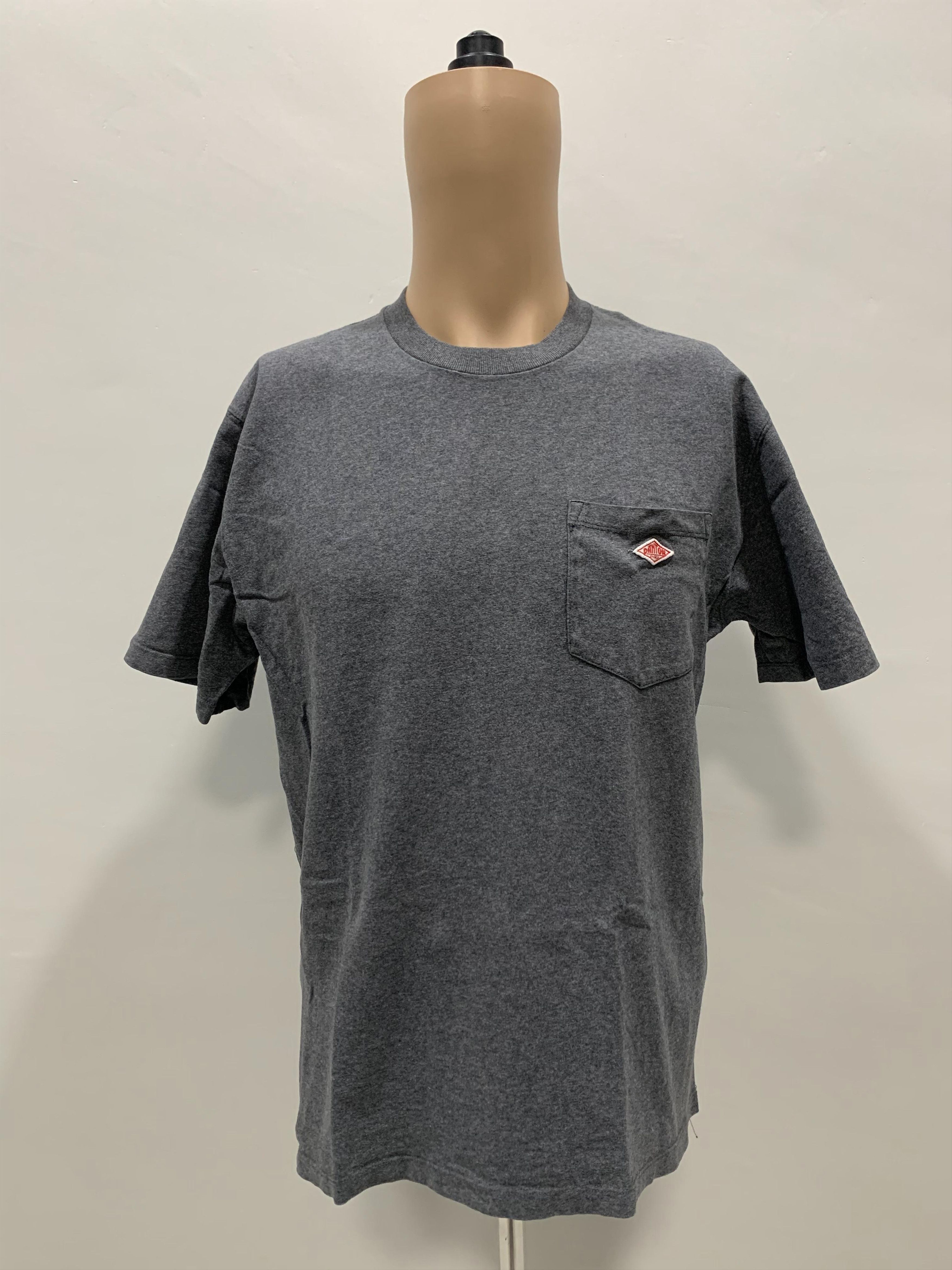 image of Danton Single Pocket T-Shirt in Grey, Men's (Size Medium)
