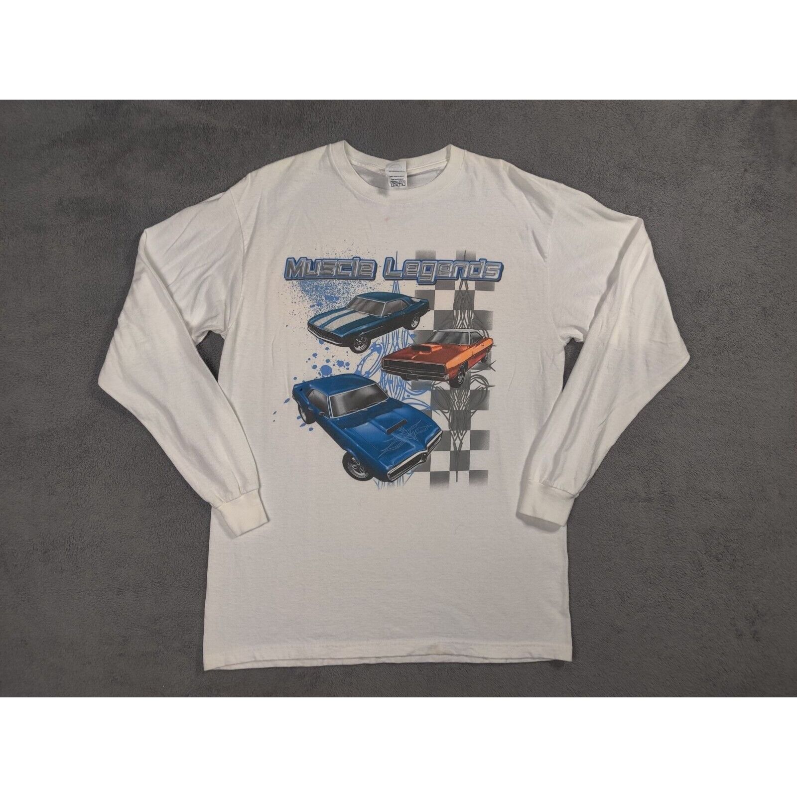 Delta Car Shirt Adult Mens Large White Muscle Legends Long Sleeve Size US L / EU 52-54 / 3 - 1 Thumbnail
