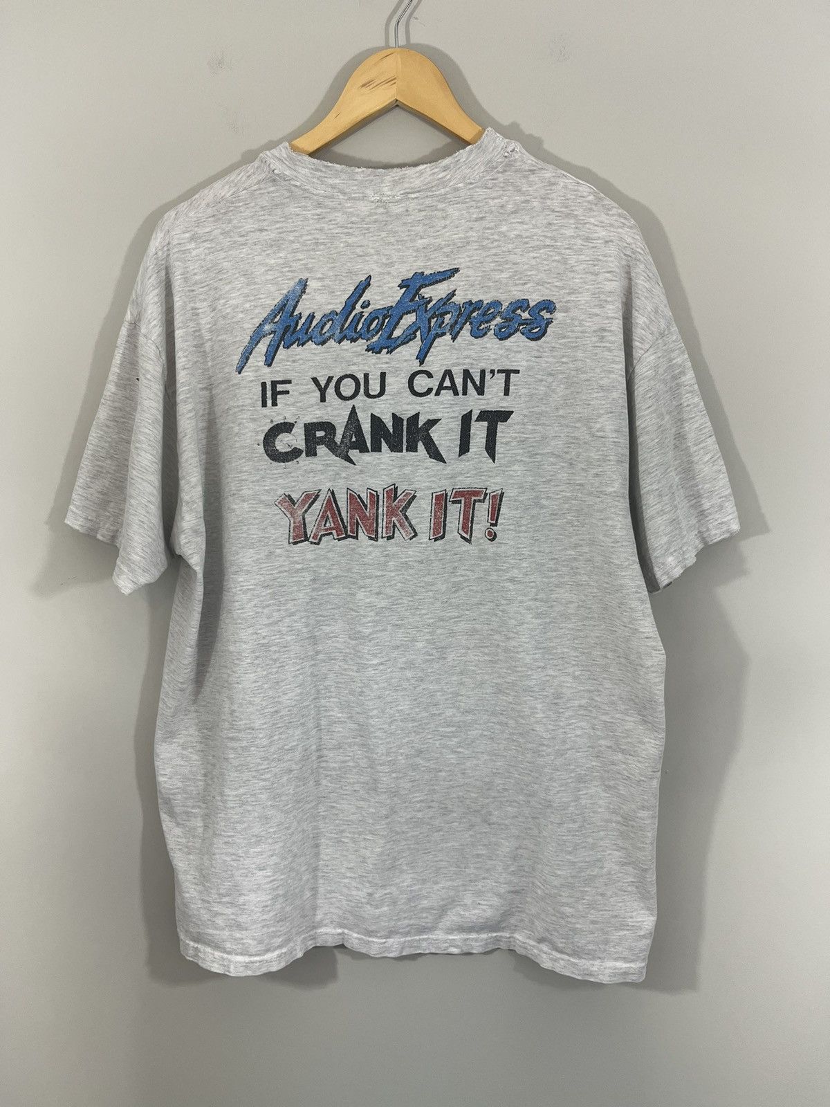 Vintage Thrashed Sex Joke Electronic Store Distressed Humor Tee Size US XL / EU 56 / 4 - 1 Thumbnail