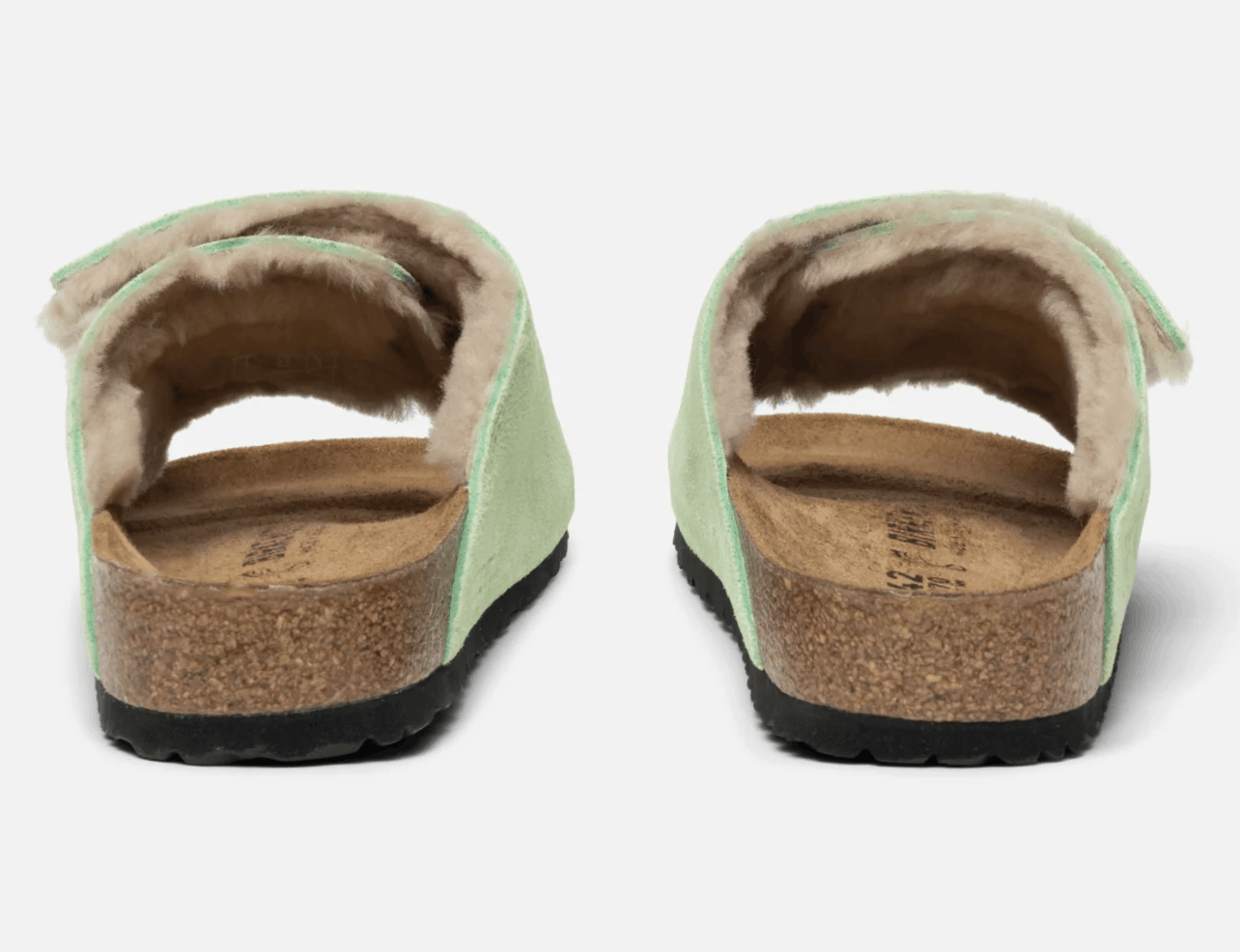 STUSSY Birkenstock Suede Shearling Slide Solana